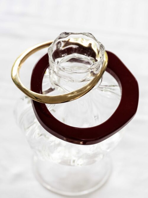 Platte Organische Bangle - Goud