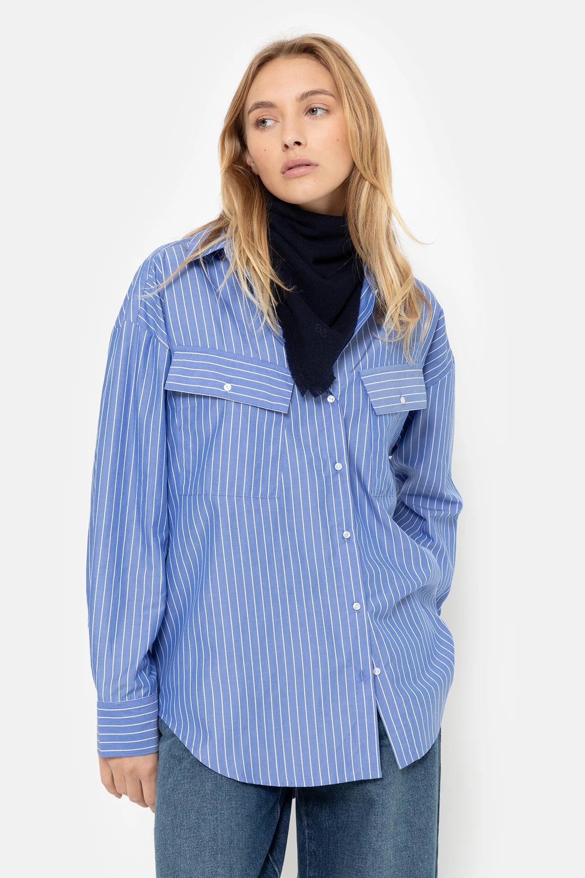 Marin Shirt - Blue/ White Stripe