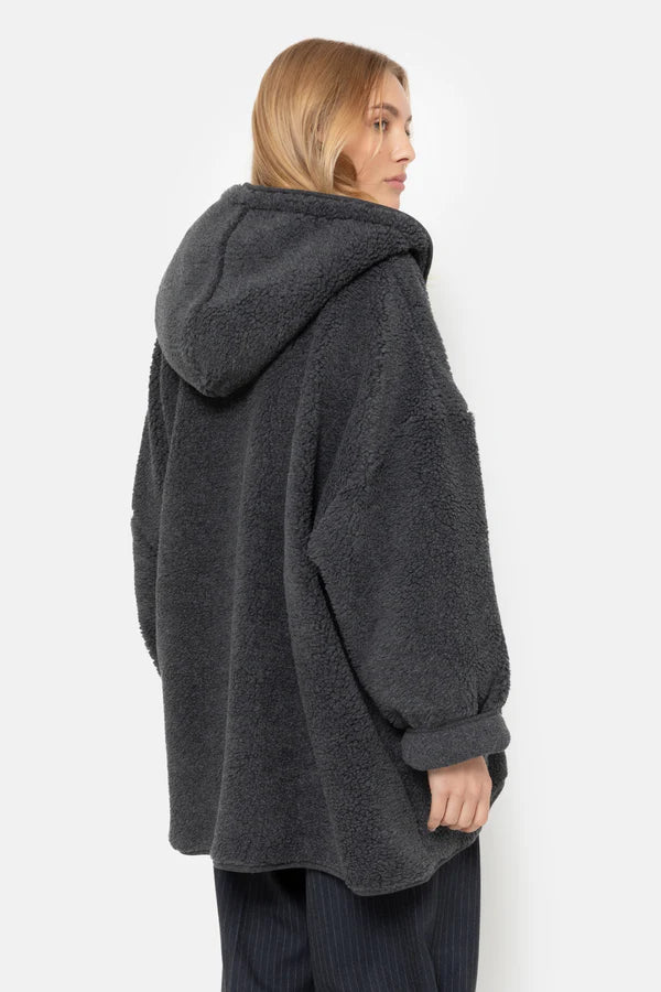 Kenji Teddy Jacket - Dark Grey