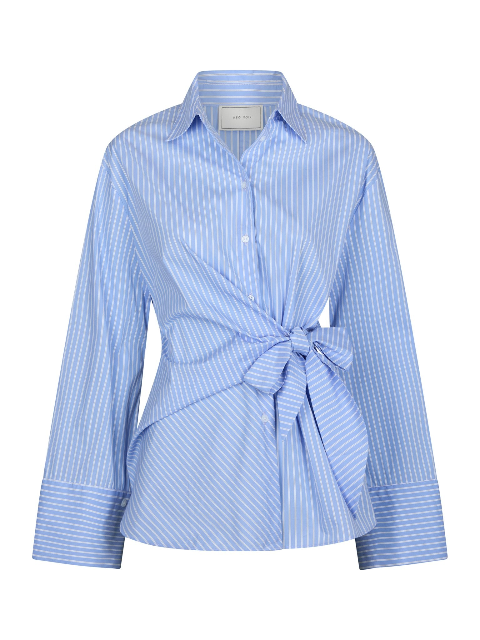 Helisa Stripe Shirt - Light Blue