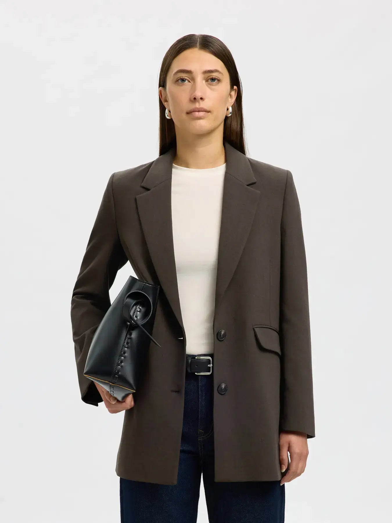 SLFRita LS Relaxed Blazer Mel - Delicioso Mel.