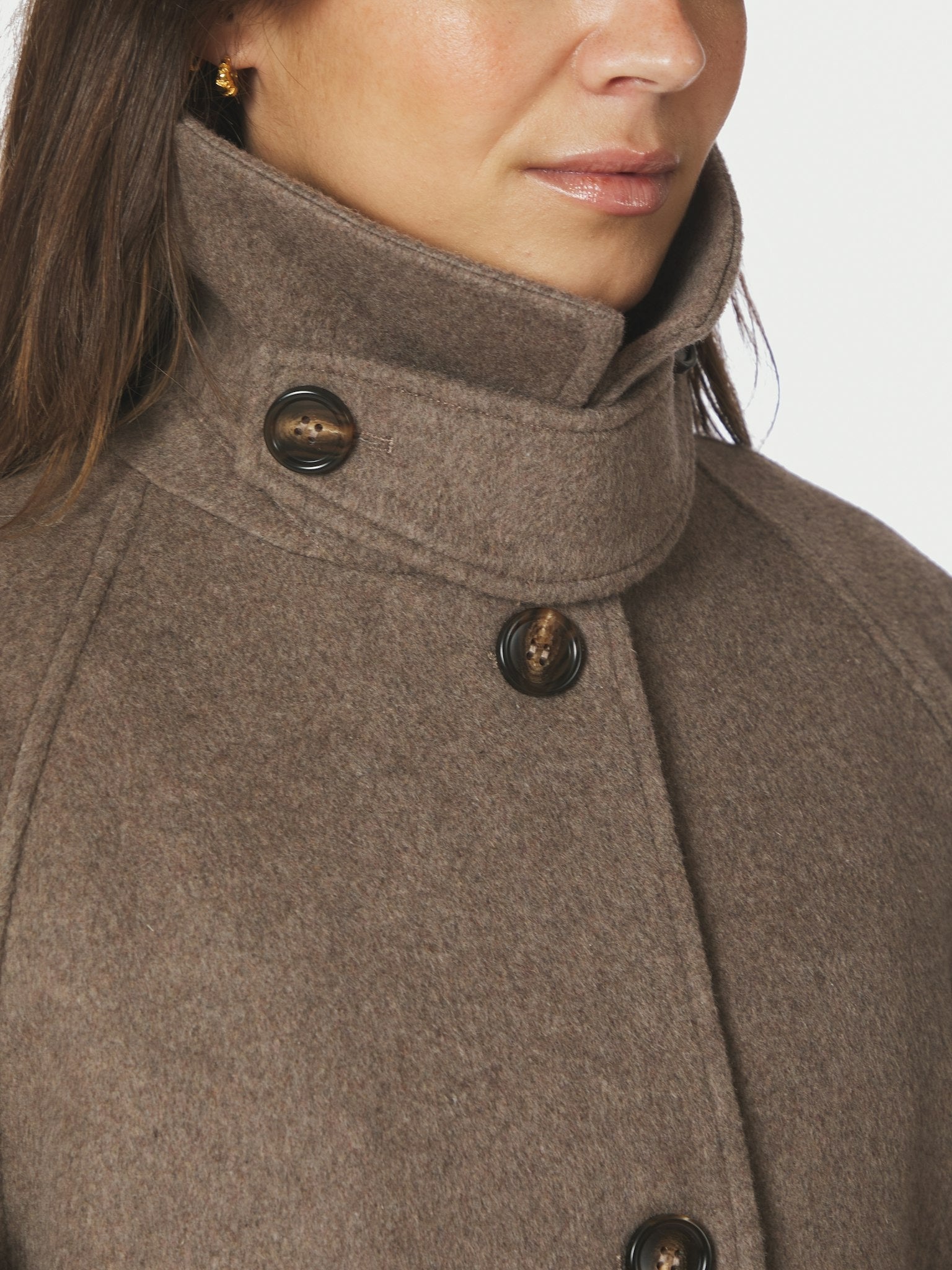 Keaton Wool Coat - Taupe