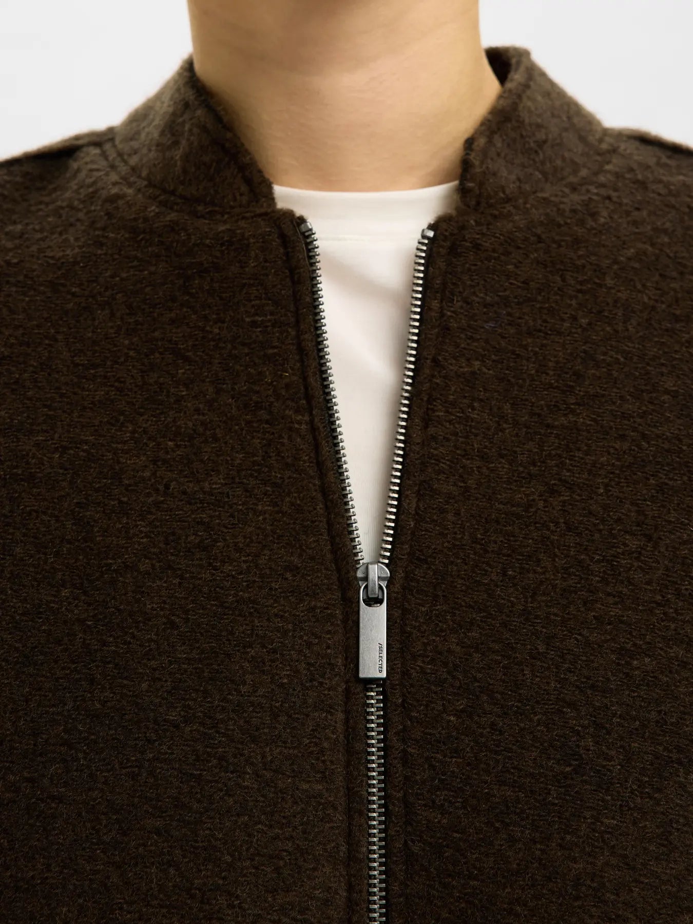 SLFreign Wool Blend Bomber Jacket - Delicioso