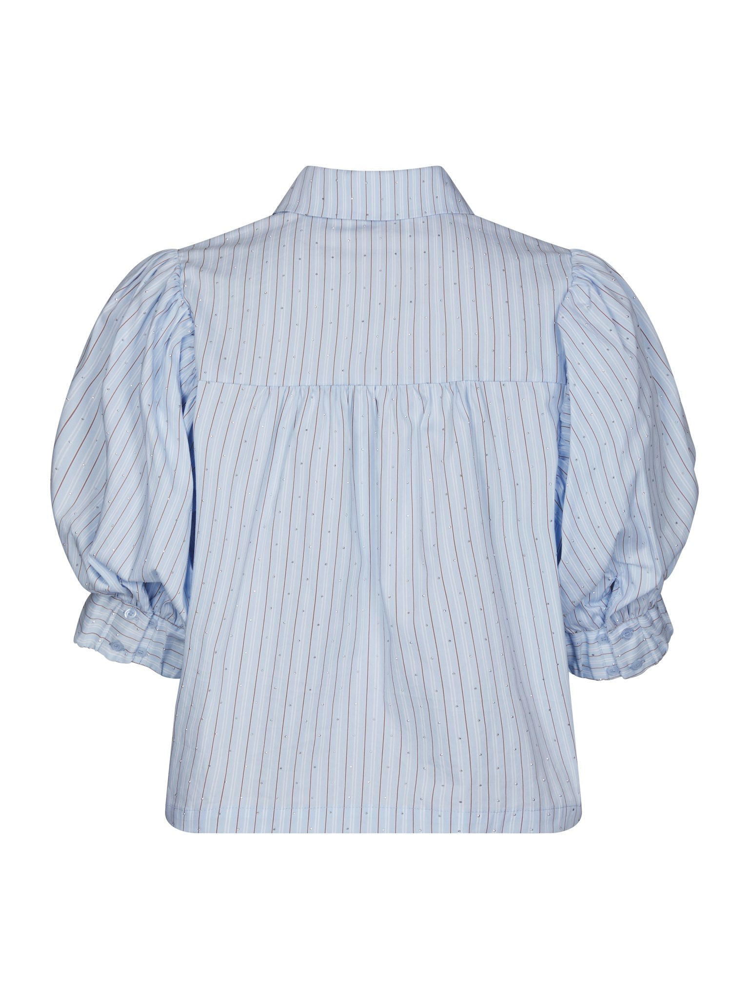 Etta Stripe Stone Shirt - Light Blue
