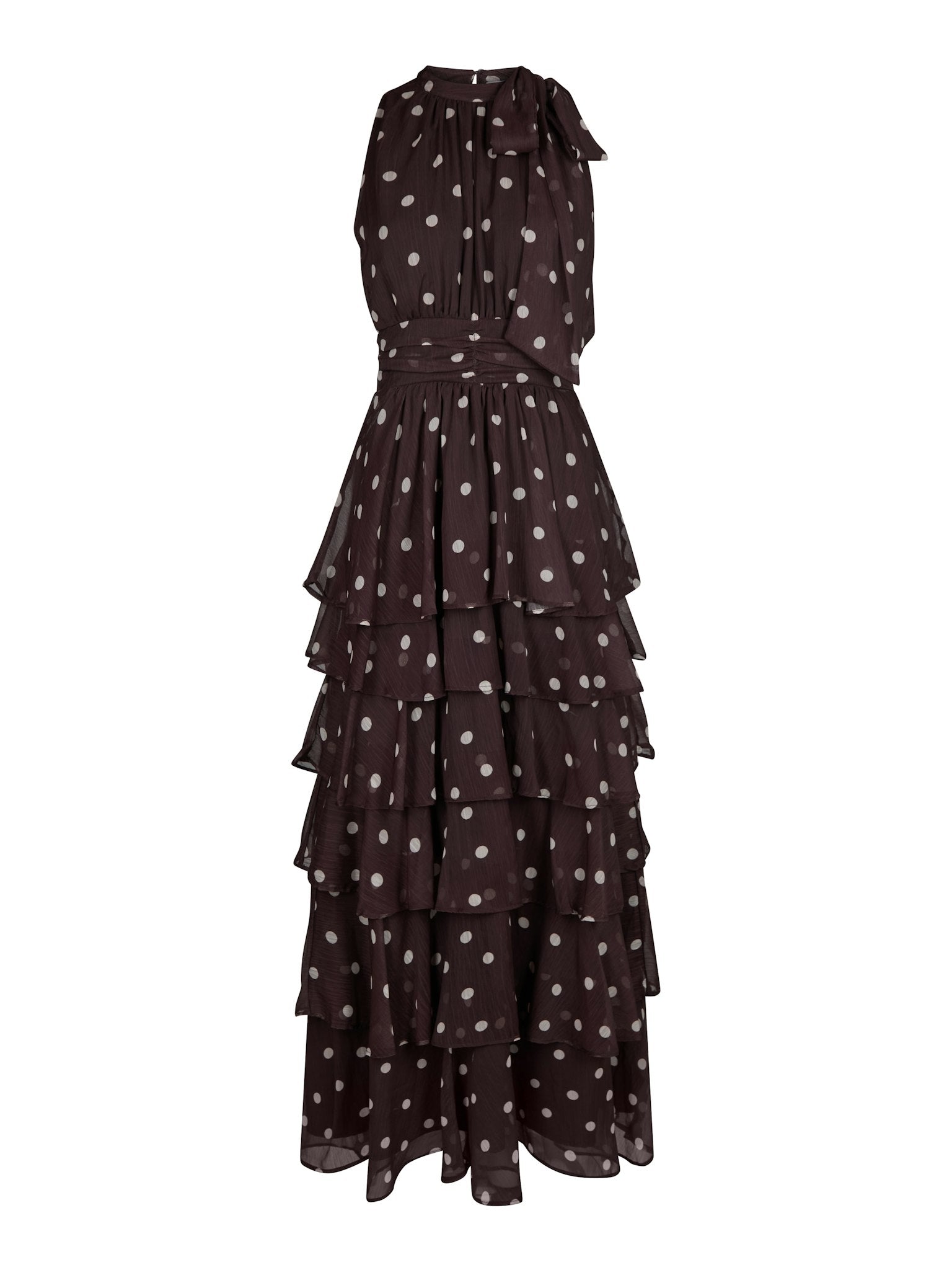 Marli Big Dot Dress - Brown