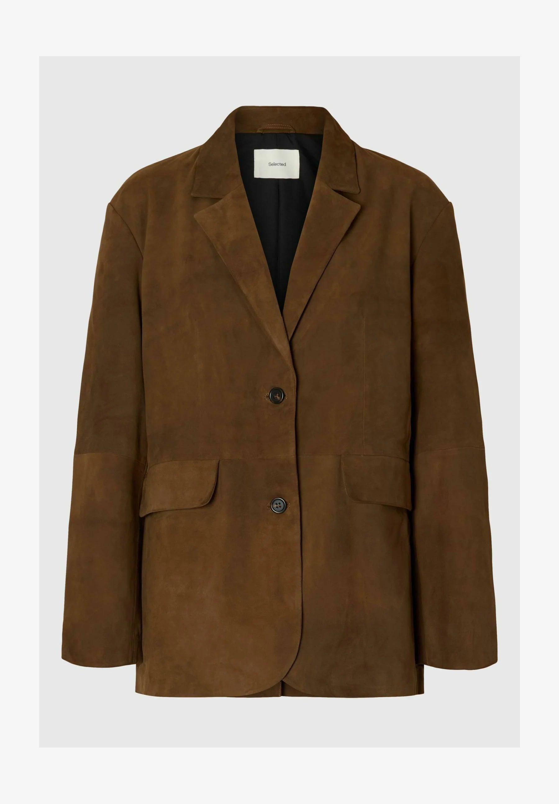 SLFClara Suede Blazer - Cappuccino