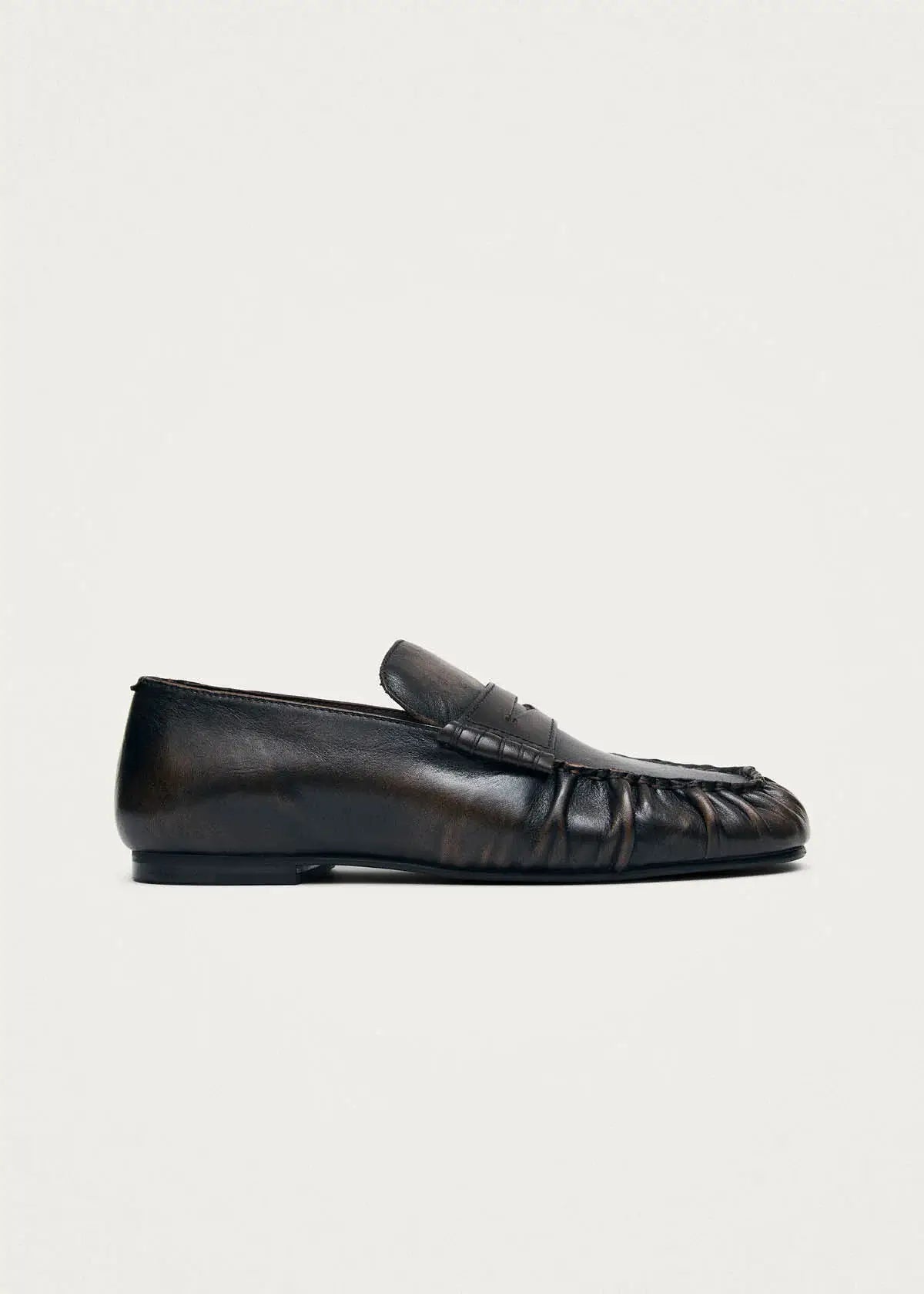 Aven Leather Loafers - Vintage Effect Brown