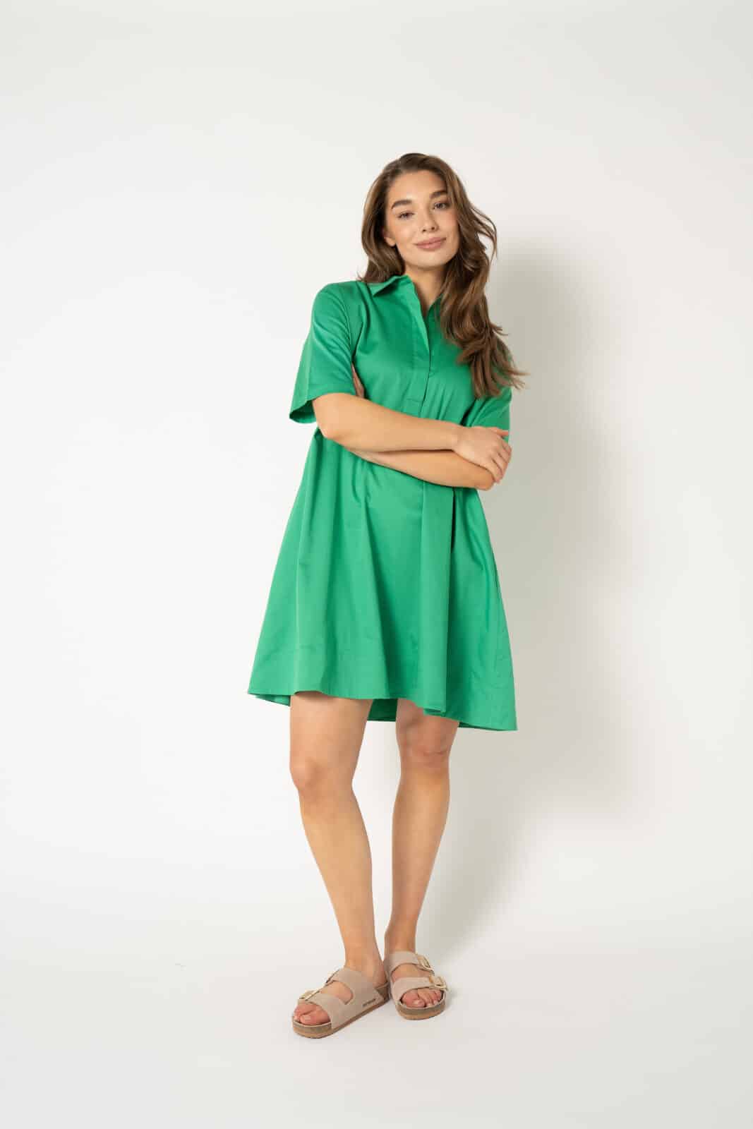 Beyza Dress - Bright Green