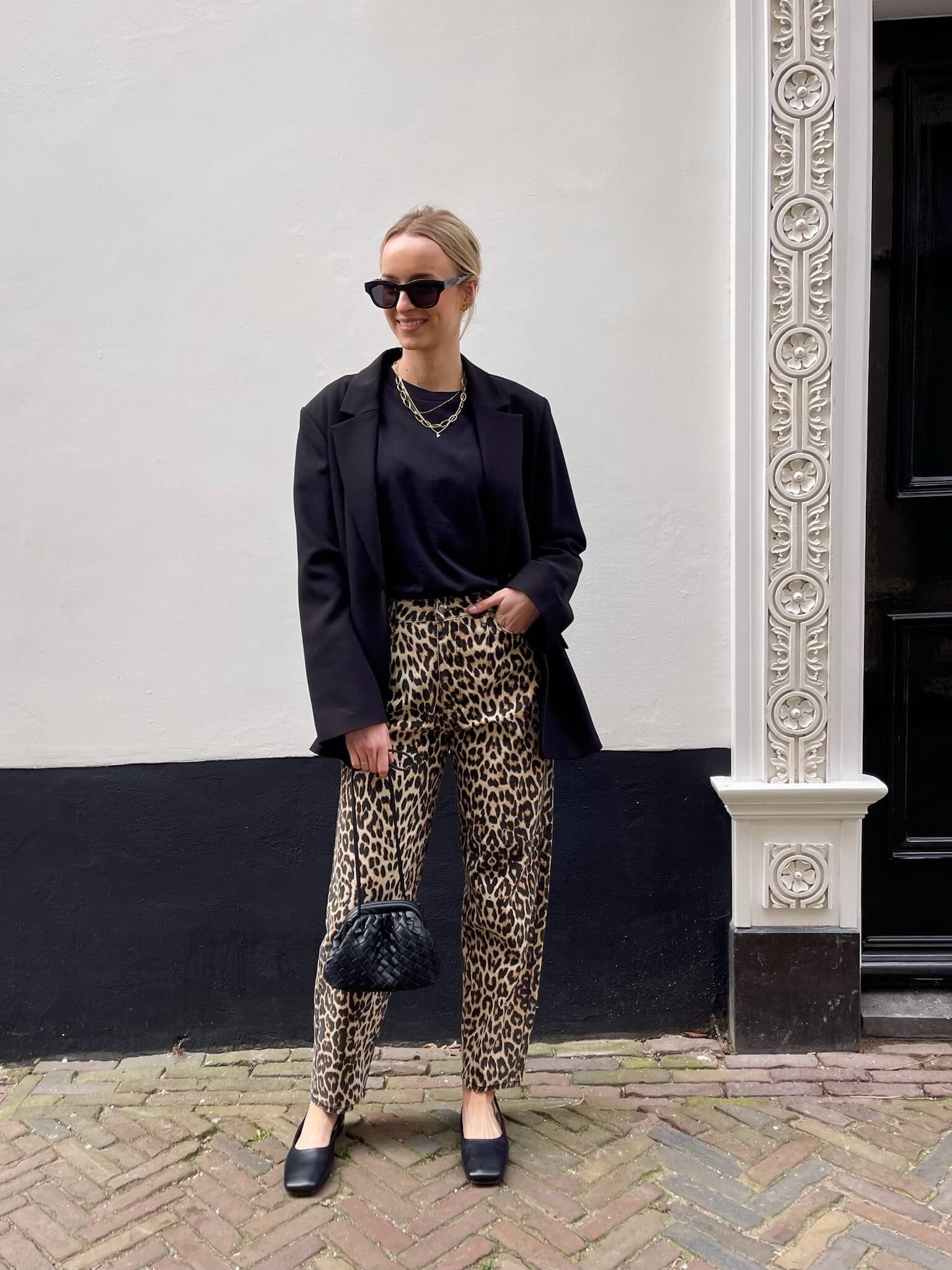 black and barrel leopard look