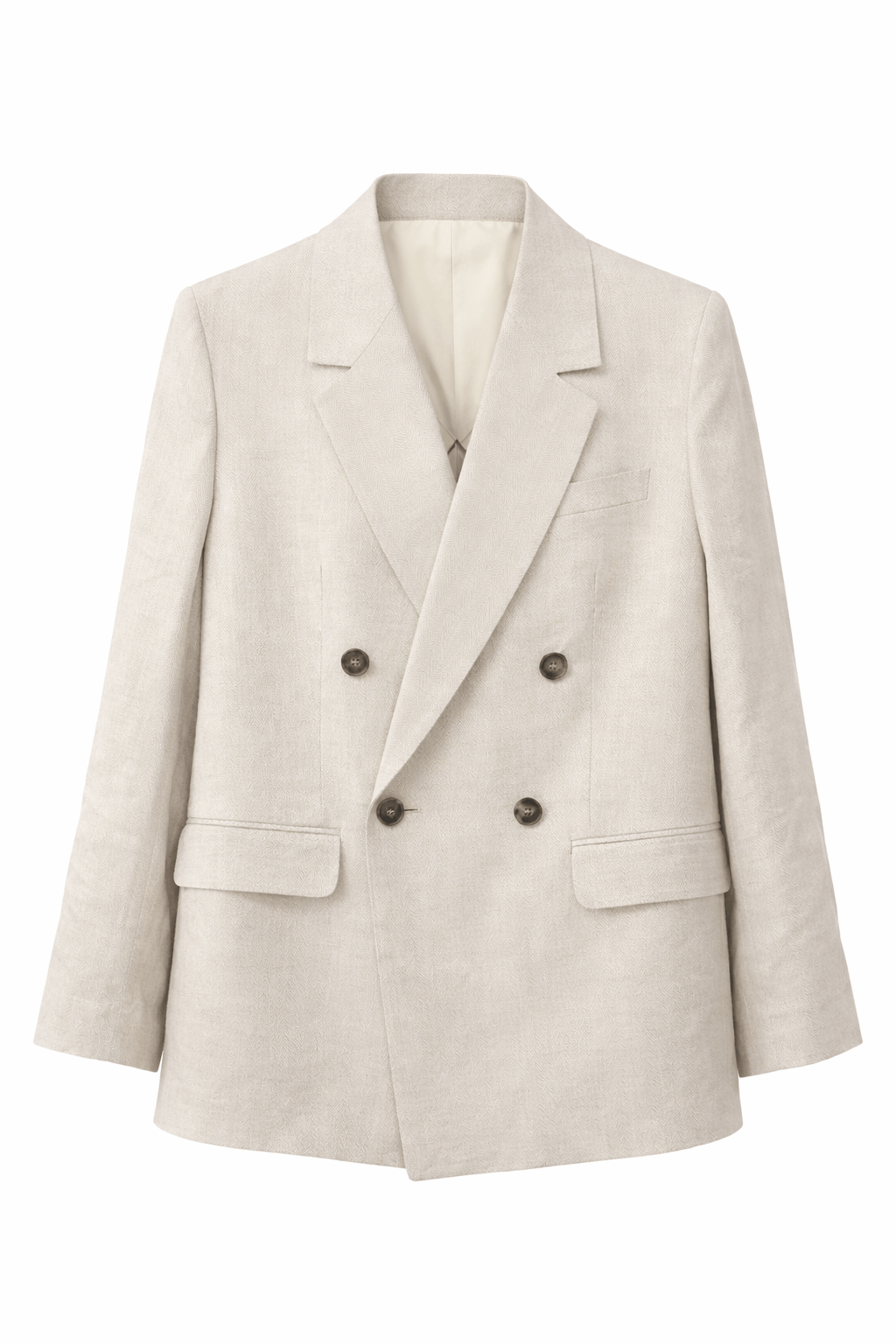 SLFelin-Ida DB Linen Blazer - Herringbone