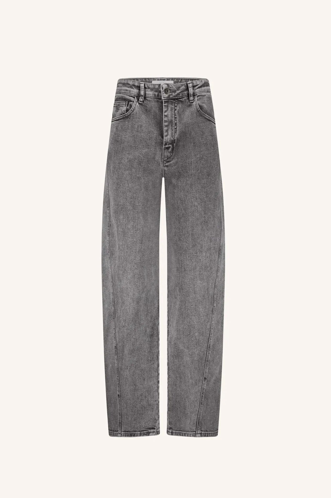 Begum Grey Pants - Grey denim