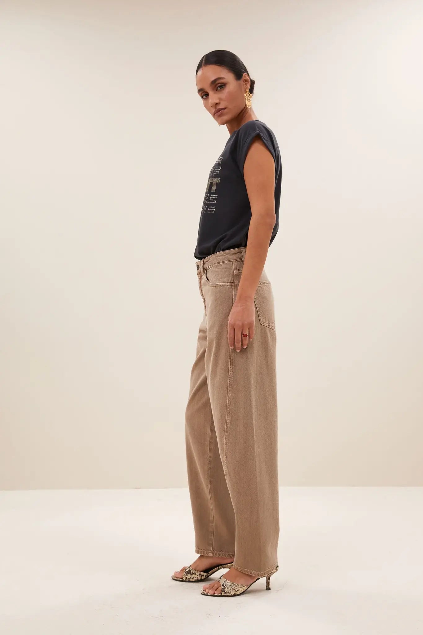 Begum sand pant - Stone sand