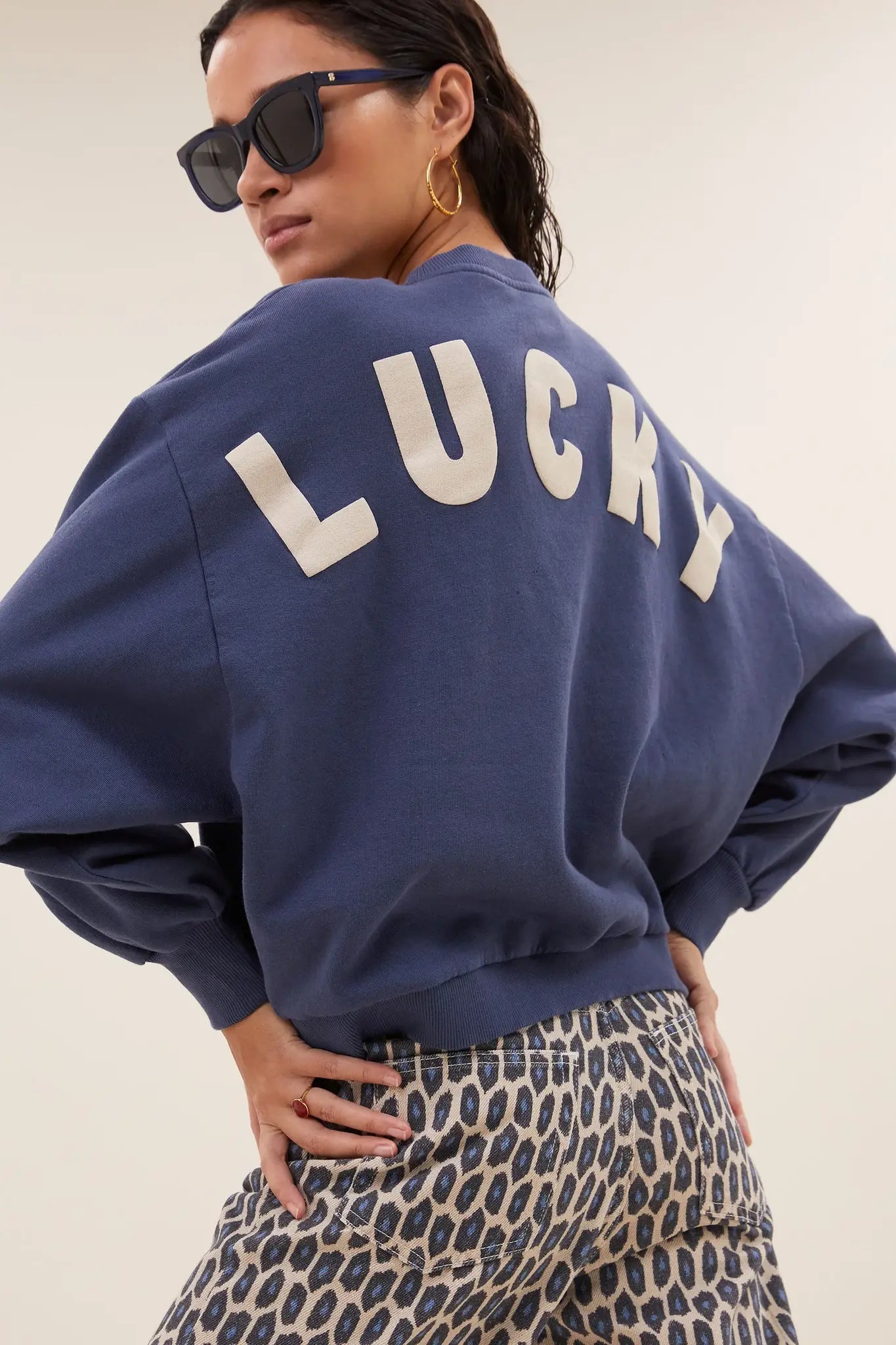Bibi lucky curve sweat - winter blue