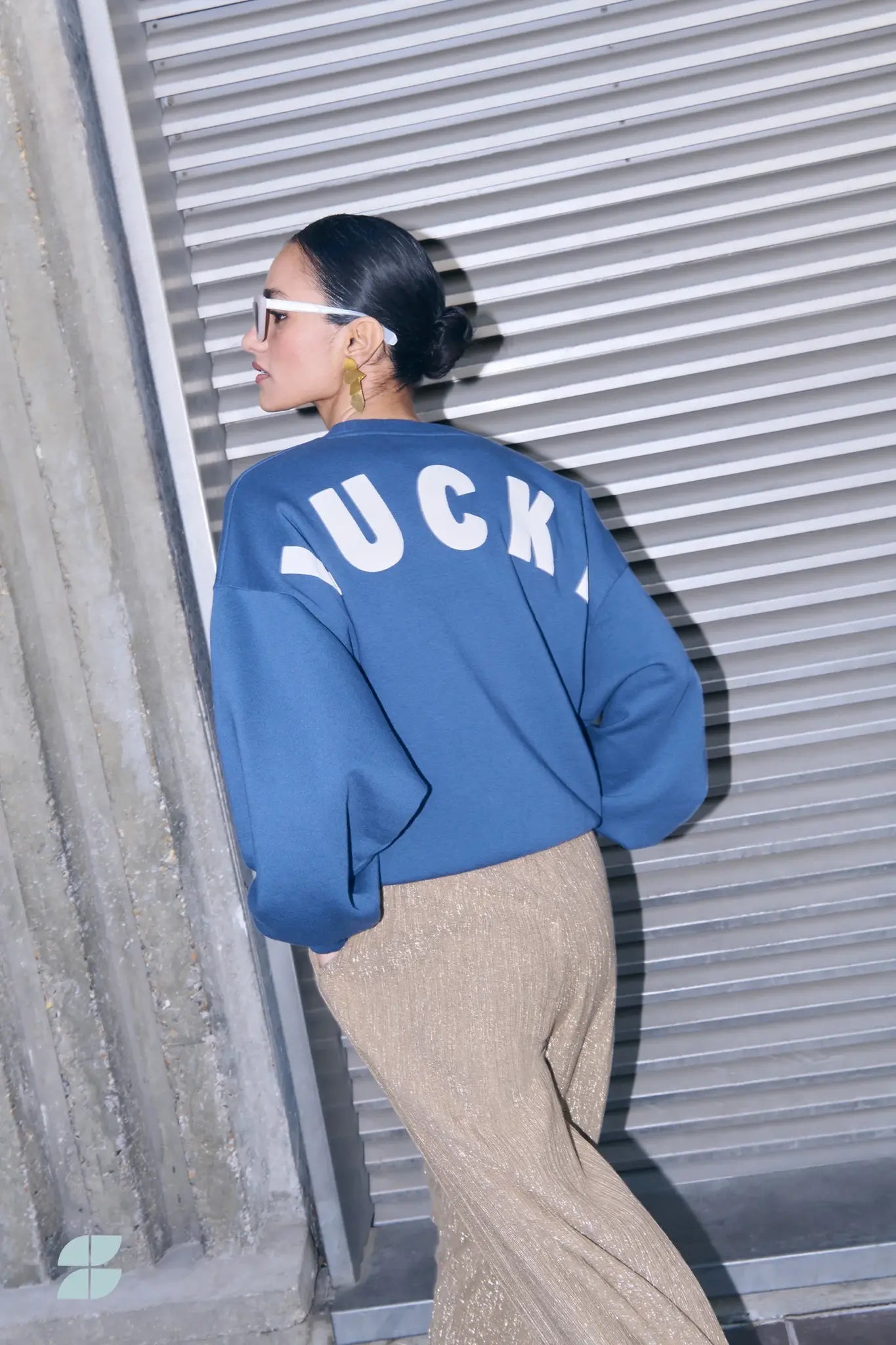 Bibi lucky curve sweat - winter blue