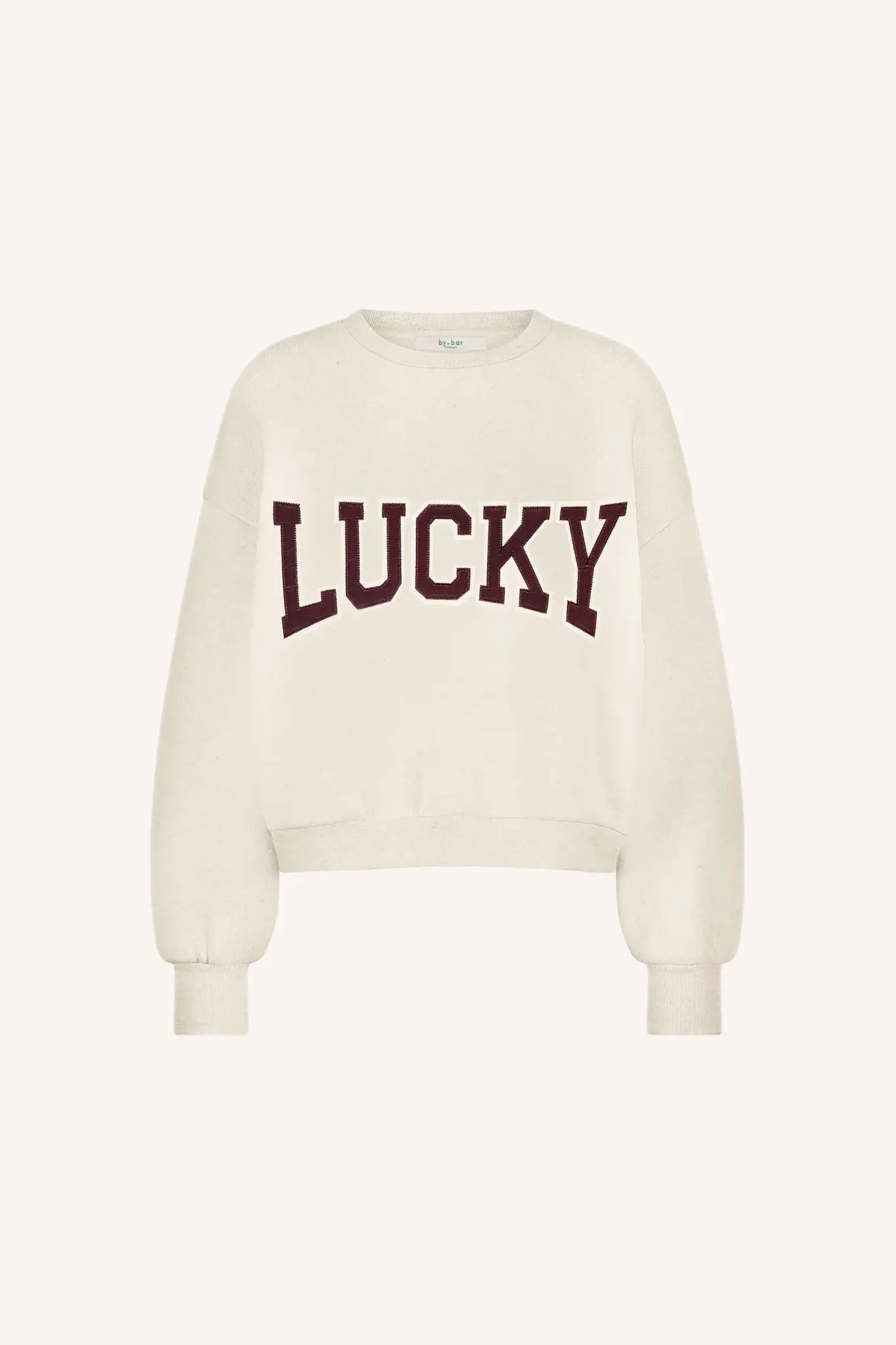 Bibi Patchwork sweater - Oyster mel.
