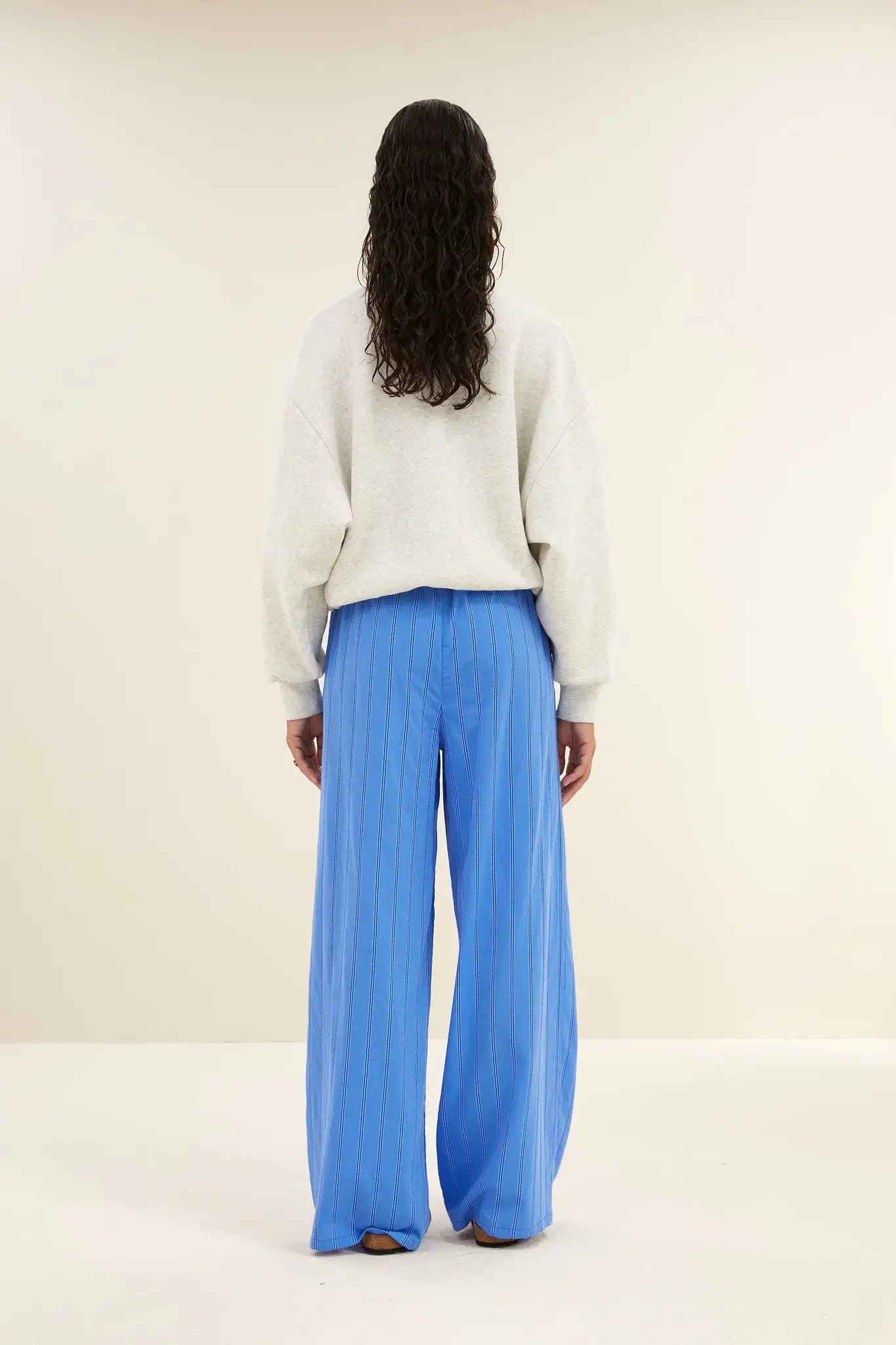 bibi trouper sweater - light grey melee