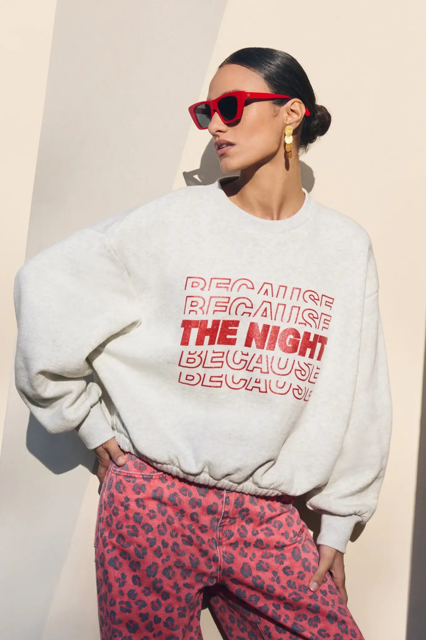 Bodil Nights sweater - Light grey mel