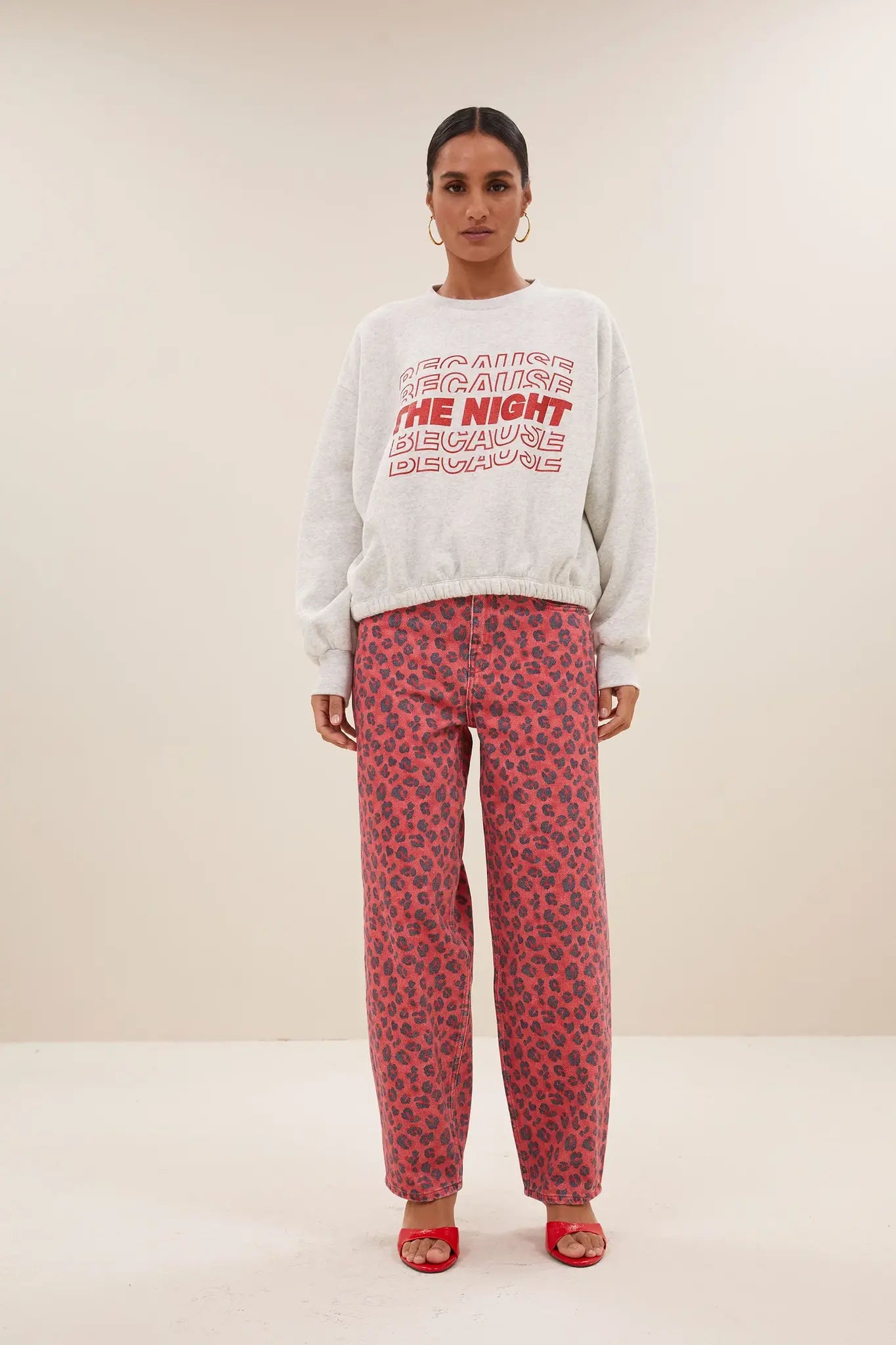 Bodil Nights sweater - Light grey mel