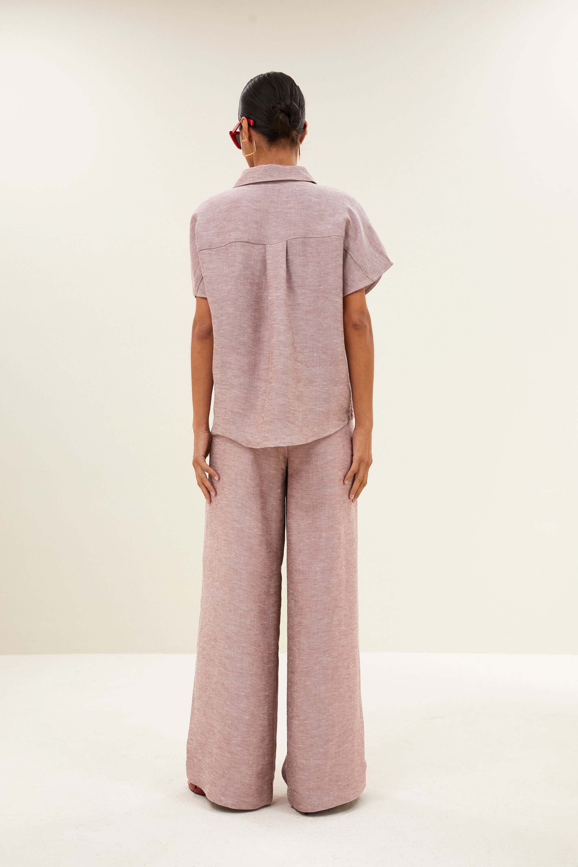 Celin Gloss Pants - Mellow Rose
