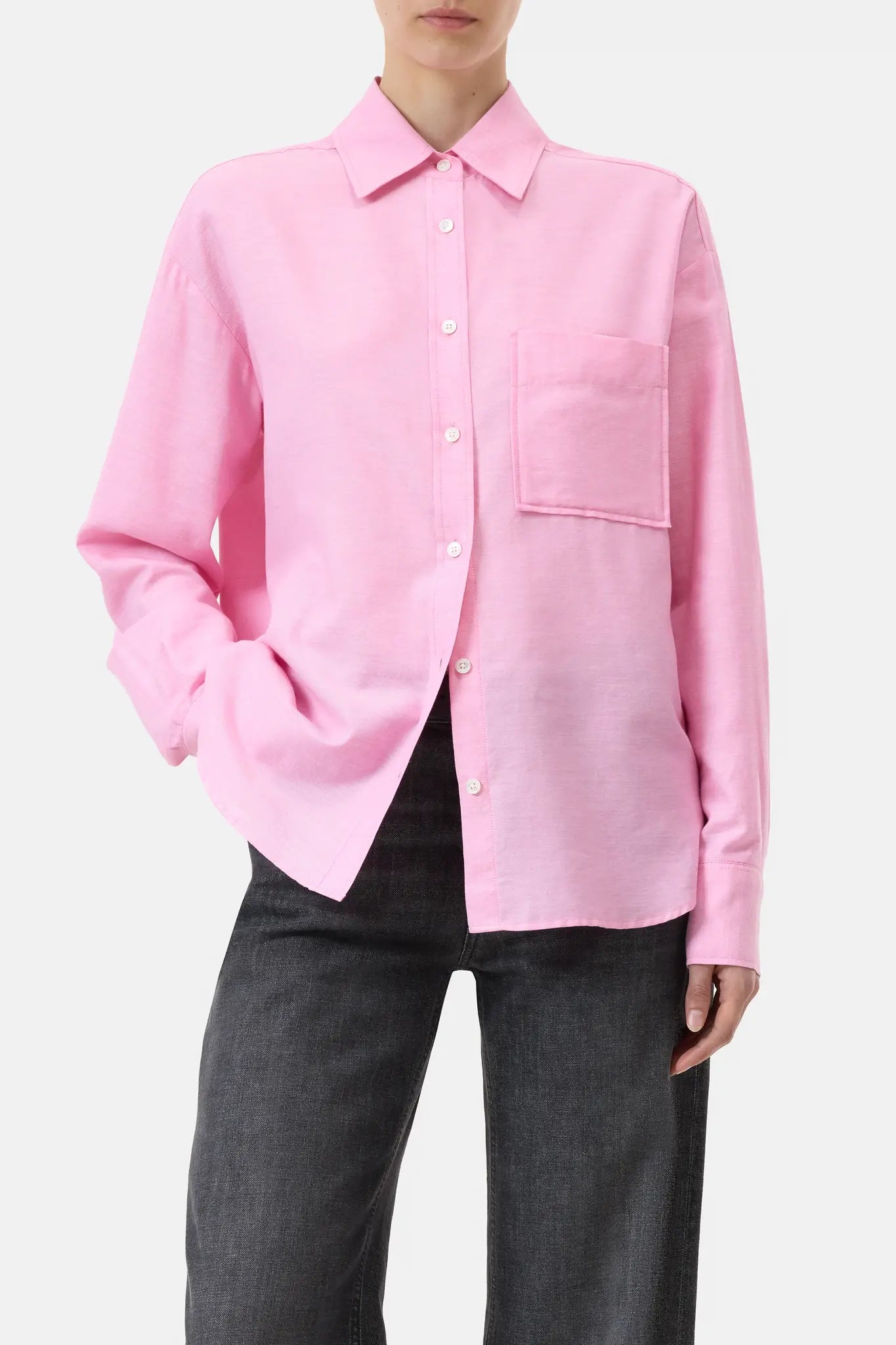 Oversized Shirt - Flamingo Pink