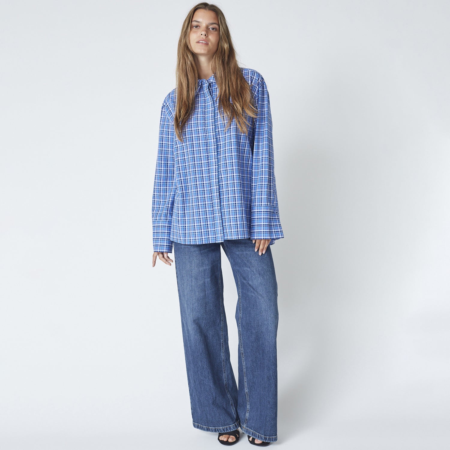 AngelicaCC Check Shirt - Blue