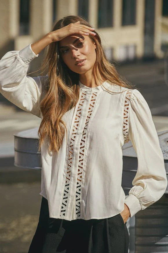 AilaCC lace shirt - Off white