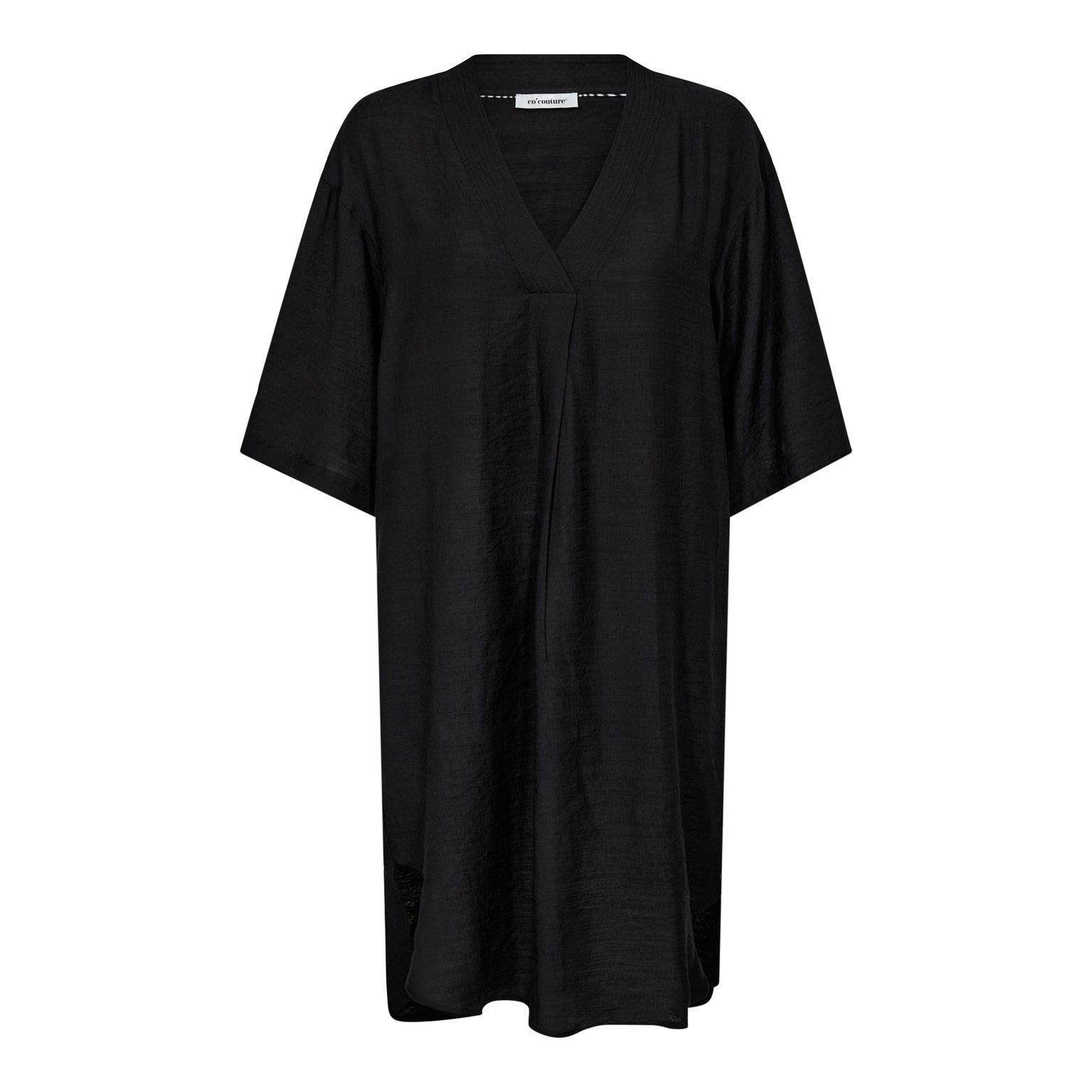 CarynCC Pleat Tunic Dress - Black