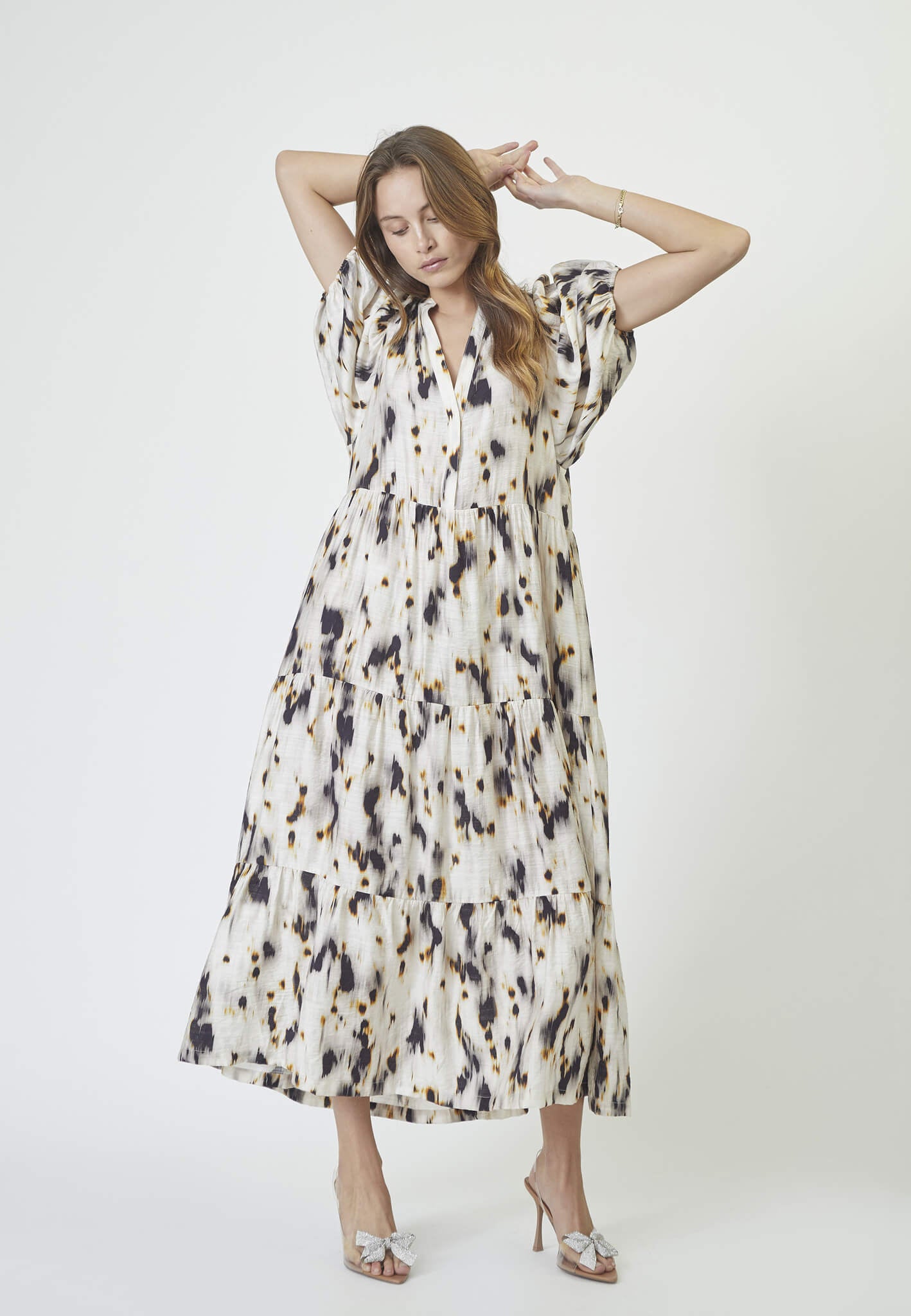 ElisaCC Floor Dress - Bone