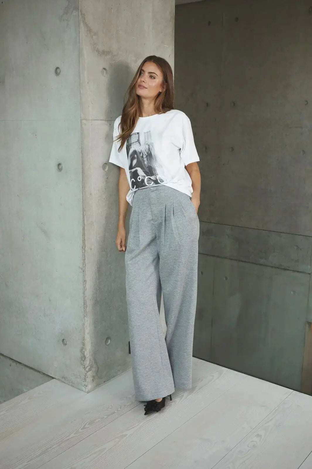 LanceCC Pleat Sweatpant - Grey Melange