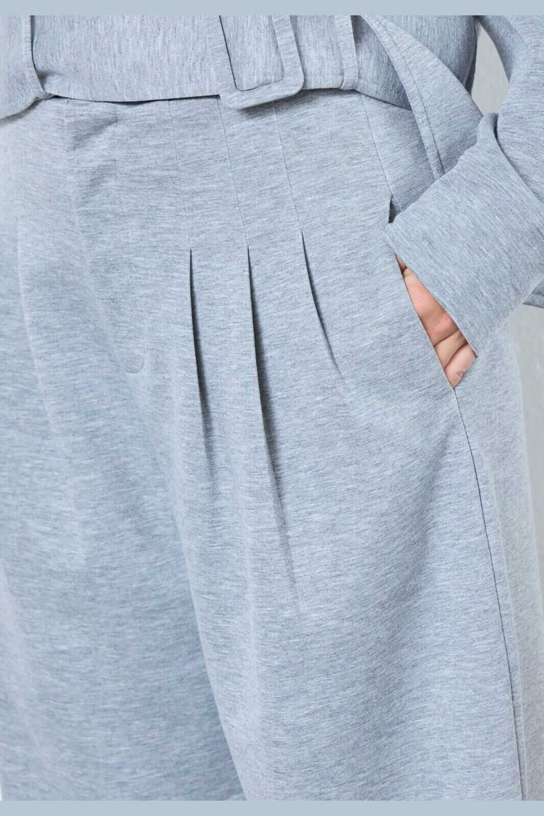 LanceCC Pleat Sweatpant - Grey Melange