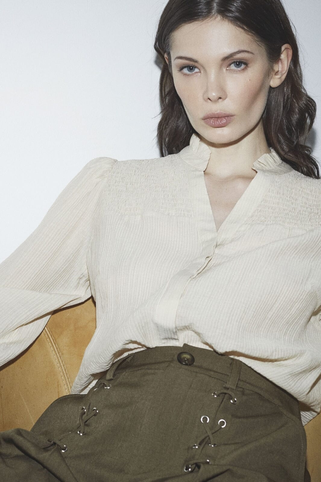 LunaCC Eyelet Wide LL Pant - Military Olive