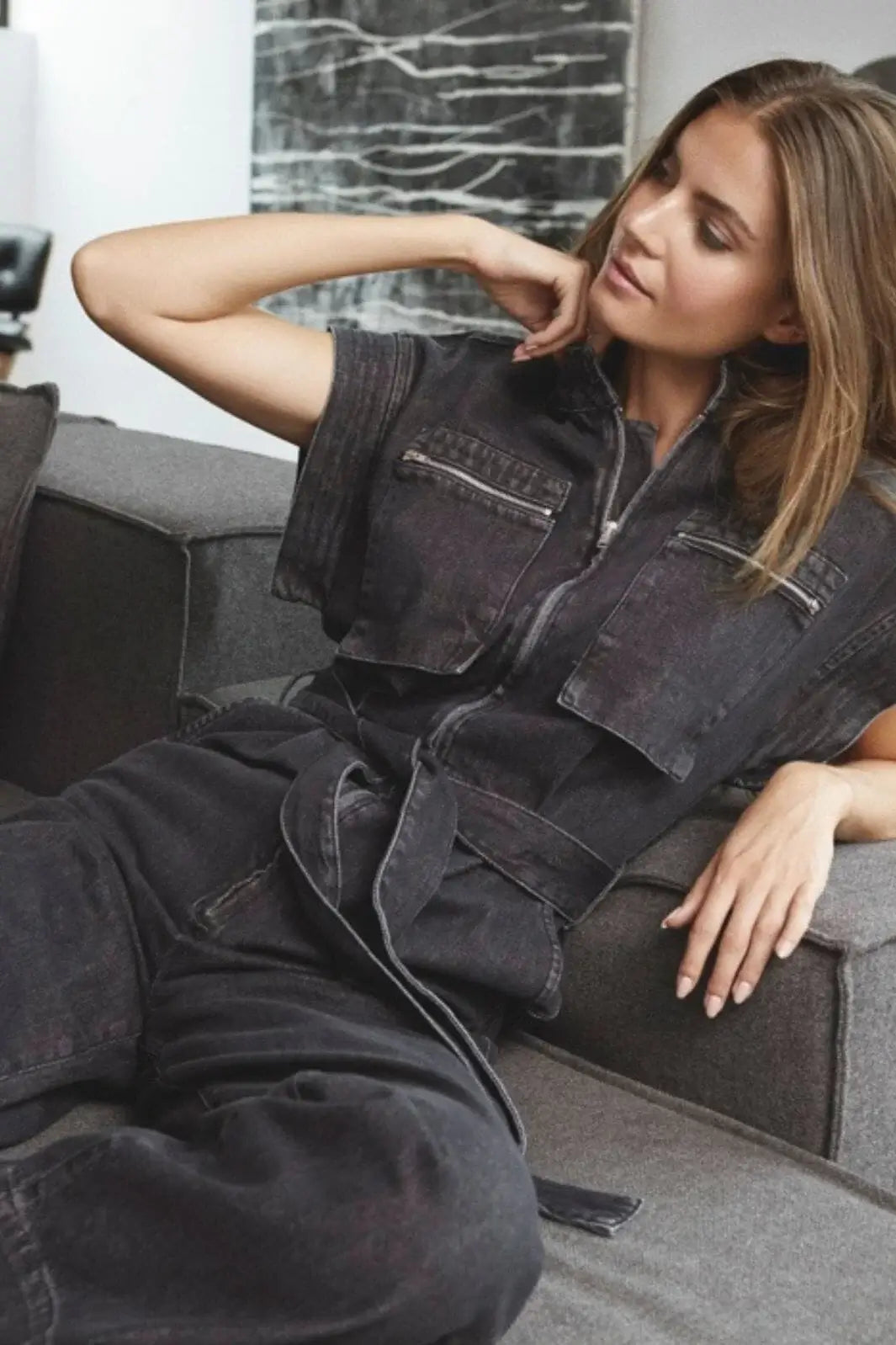 PancyCC Zip LL Jumpsuit - Black