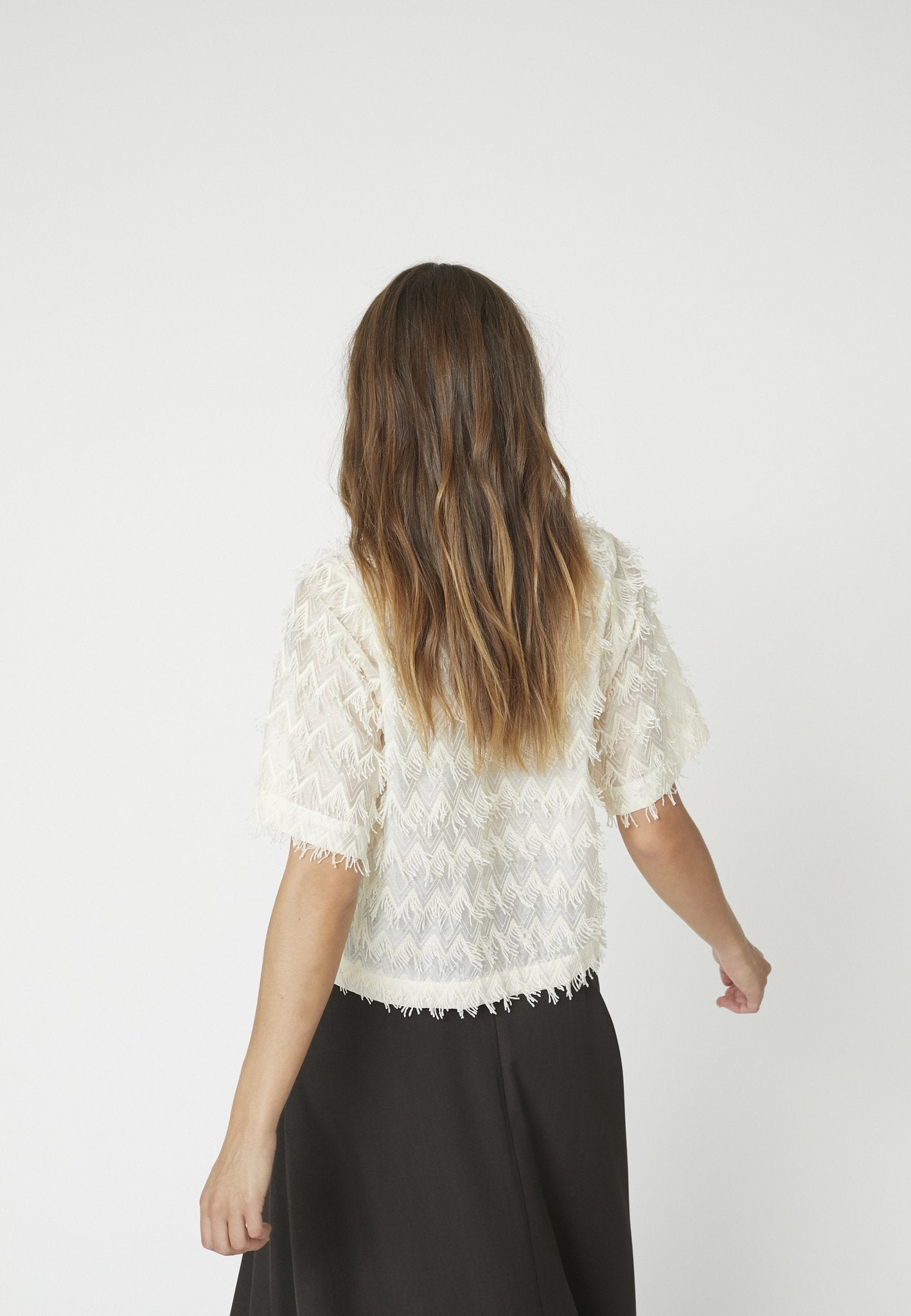 TriangleCC SS Blouse - Off White