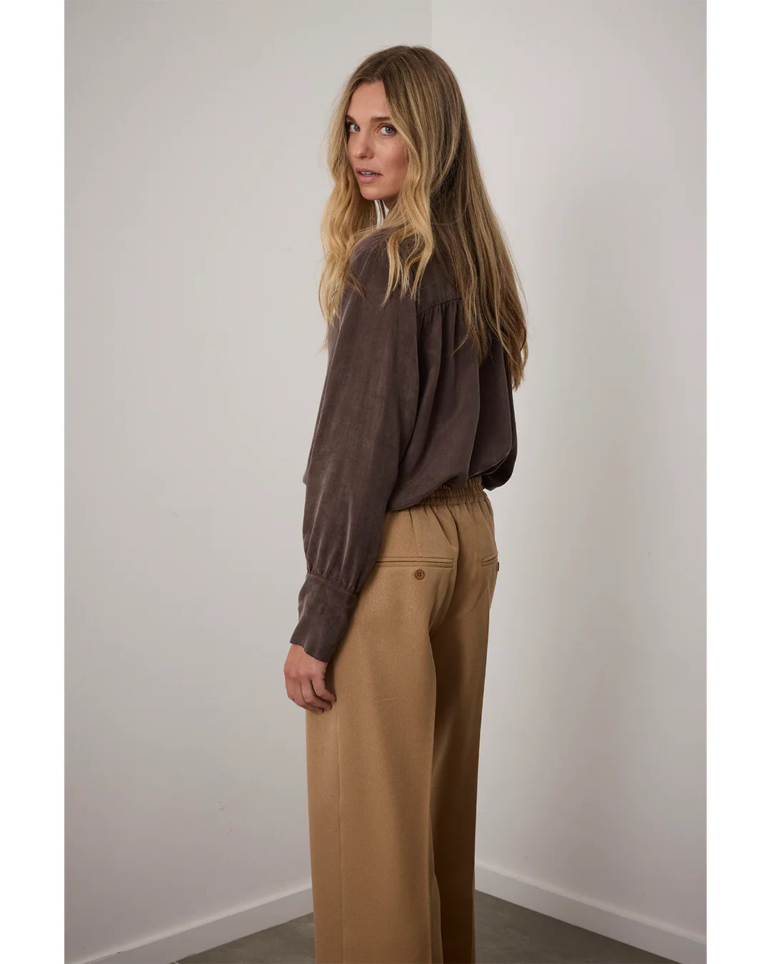 Carmelia Pants Melange Solead Laminato - Caramel