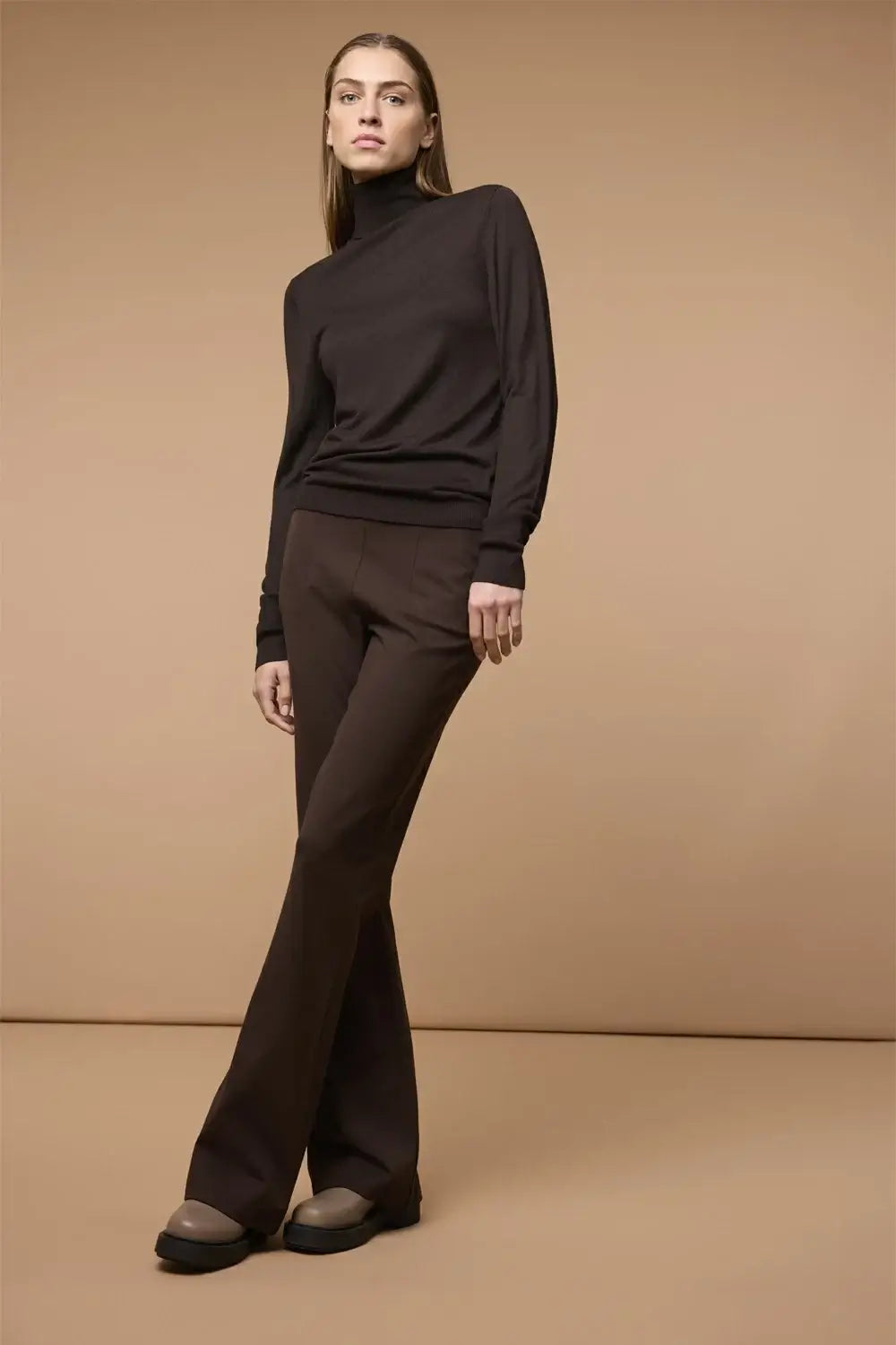 Tamar pullover rollneck Is - Chocolate