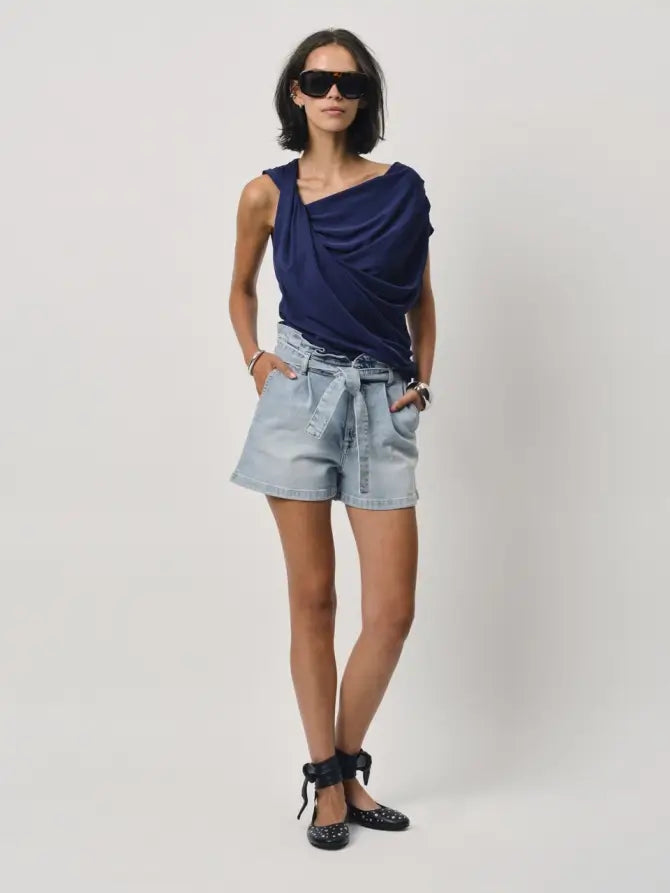 Slater denim shorts - Worn Blue