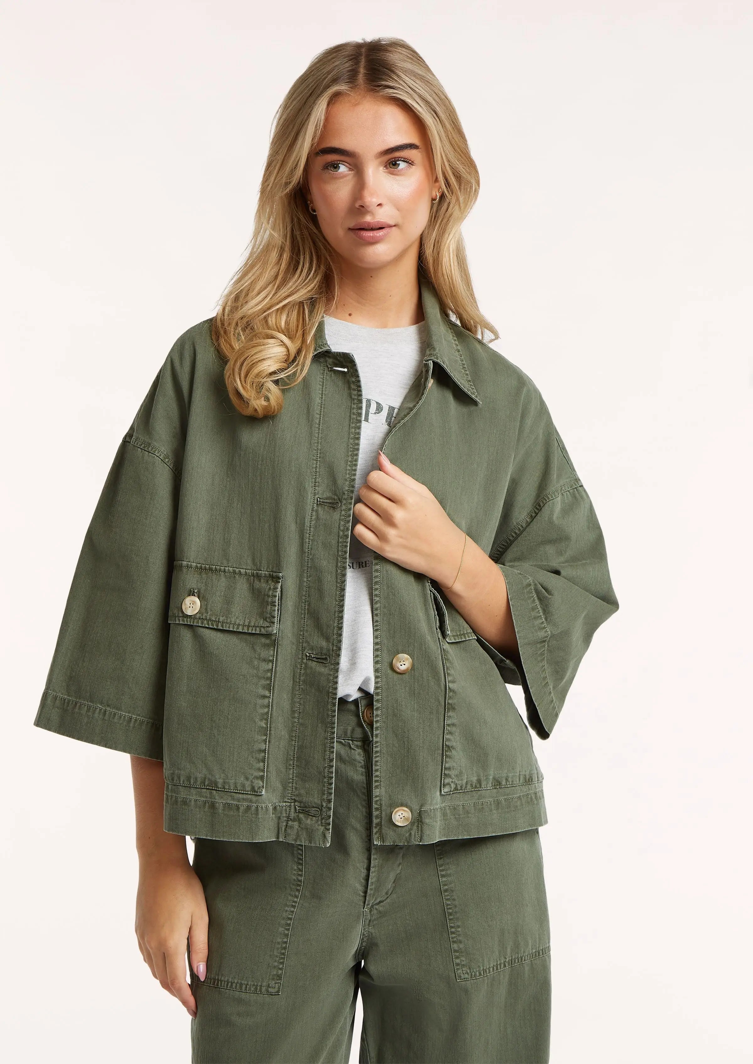 Dean Jacket - Washed Olive