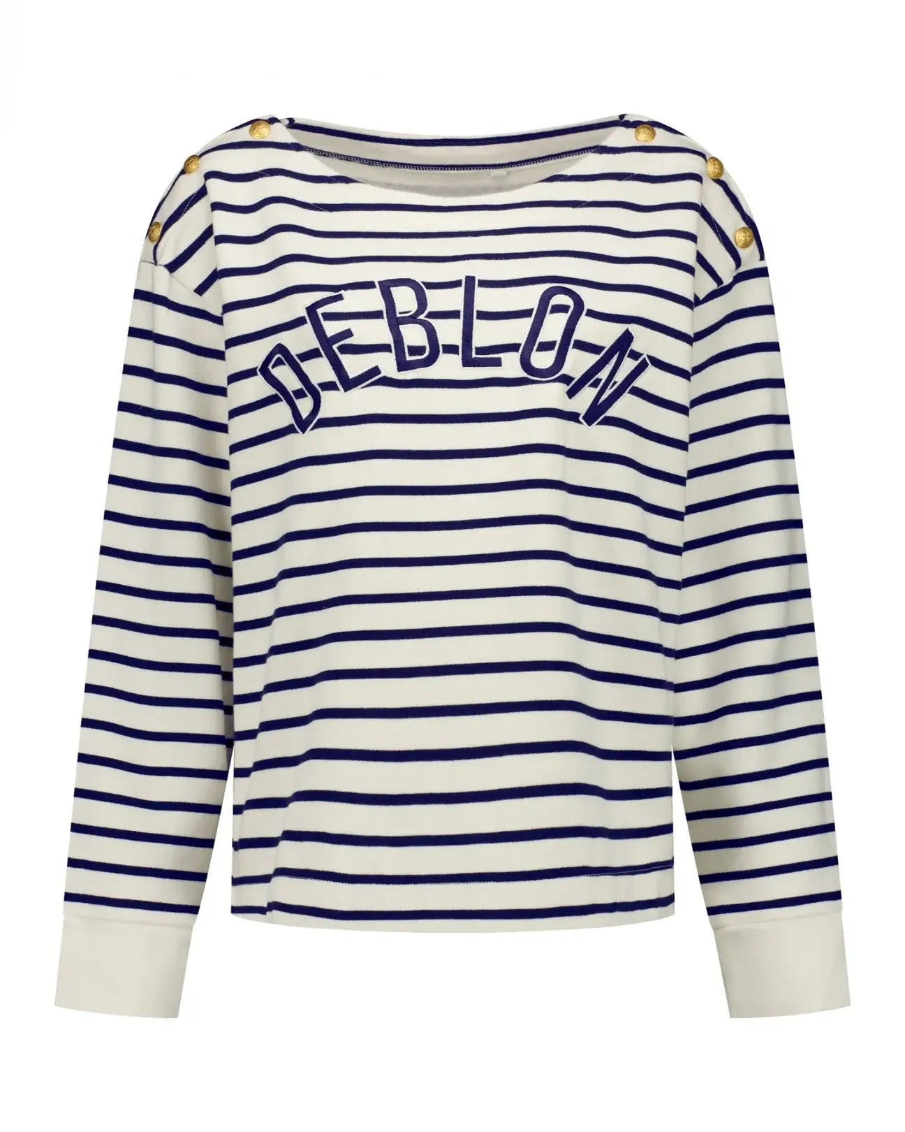Letitia striped sweater - Pearl Navy