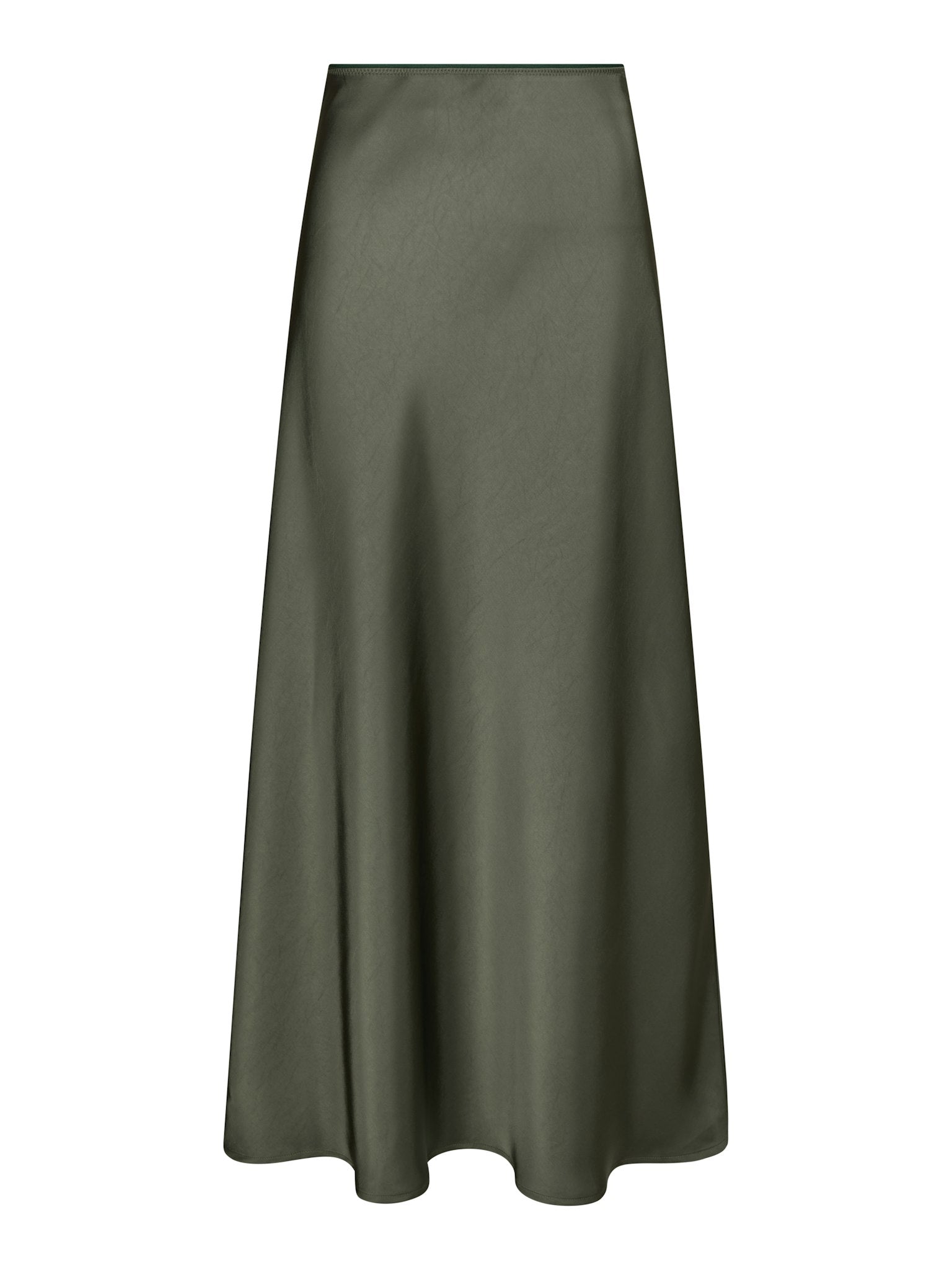 Vicky Heavy Sateen Skirt - Deep Green