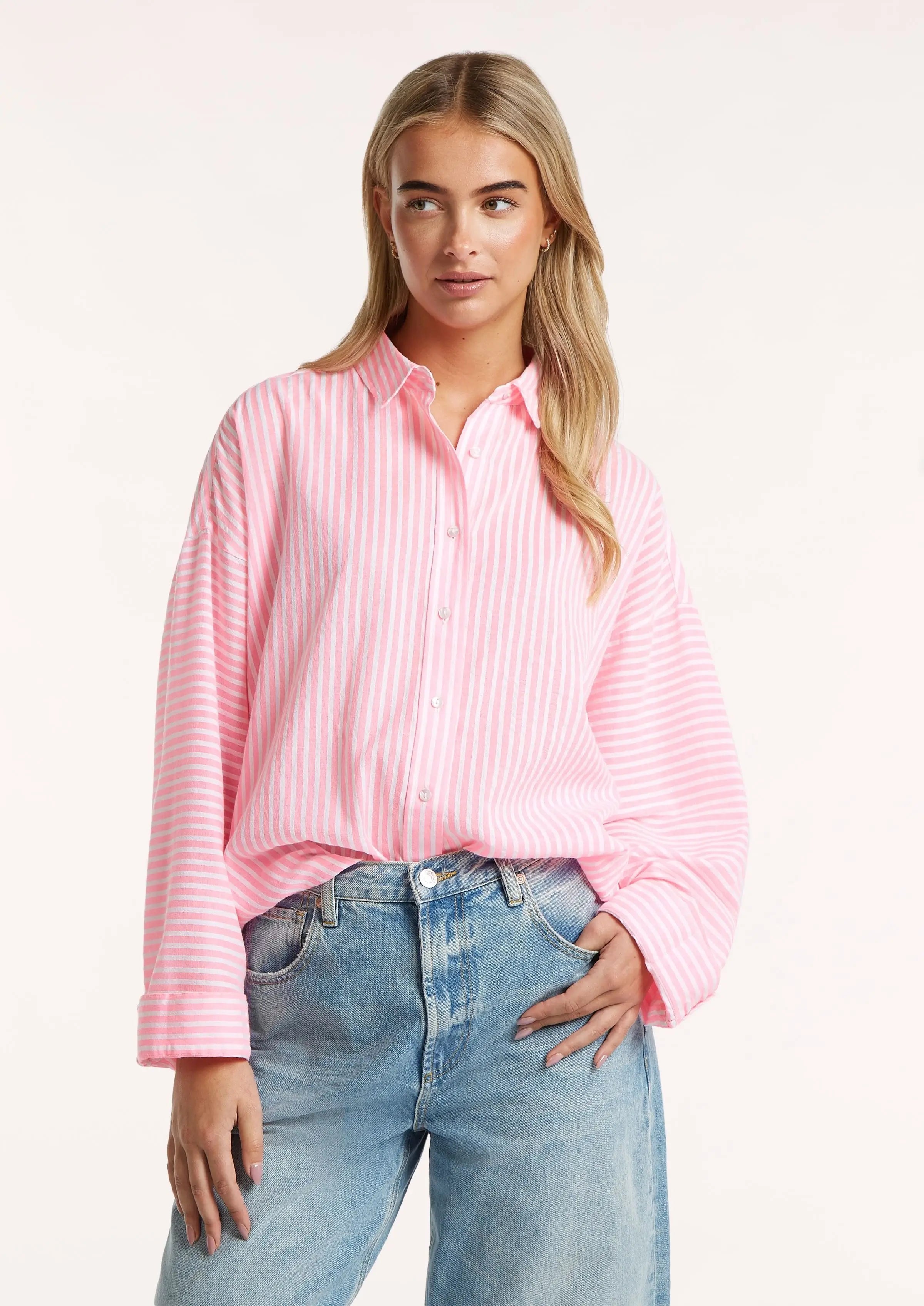 Elena Blouse - Bright Pink