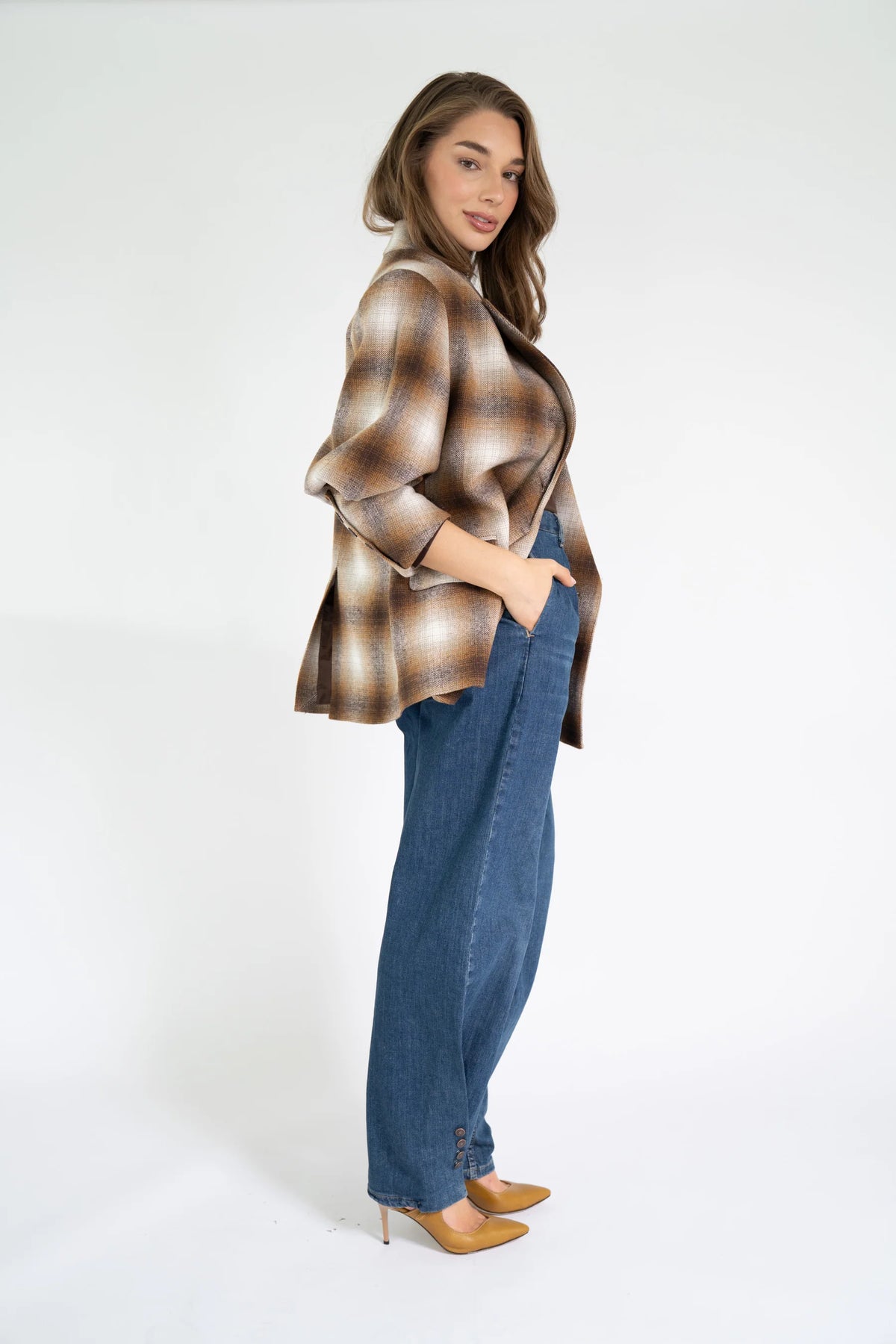Elle Blazer - Check