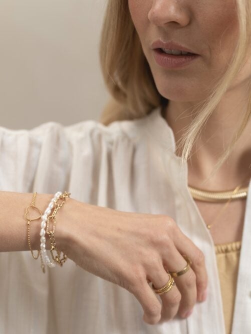 Armband met zoetwaterparels