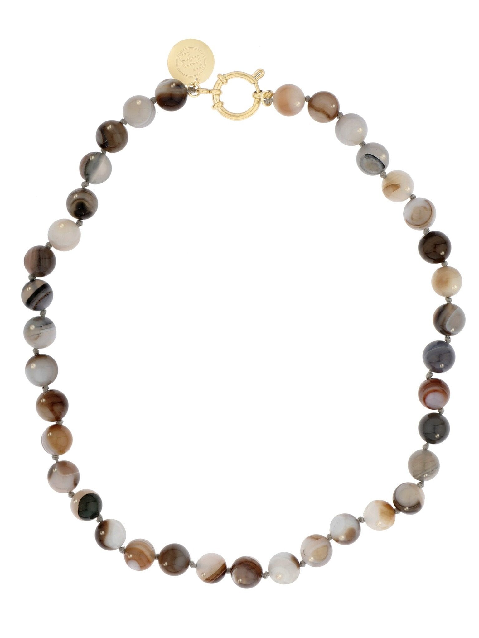 Gemstone ketting agaat mêlée