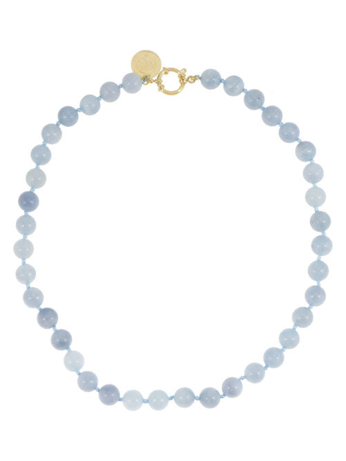 Gemstone ketting licht blauw