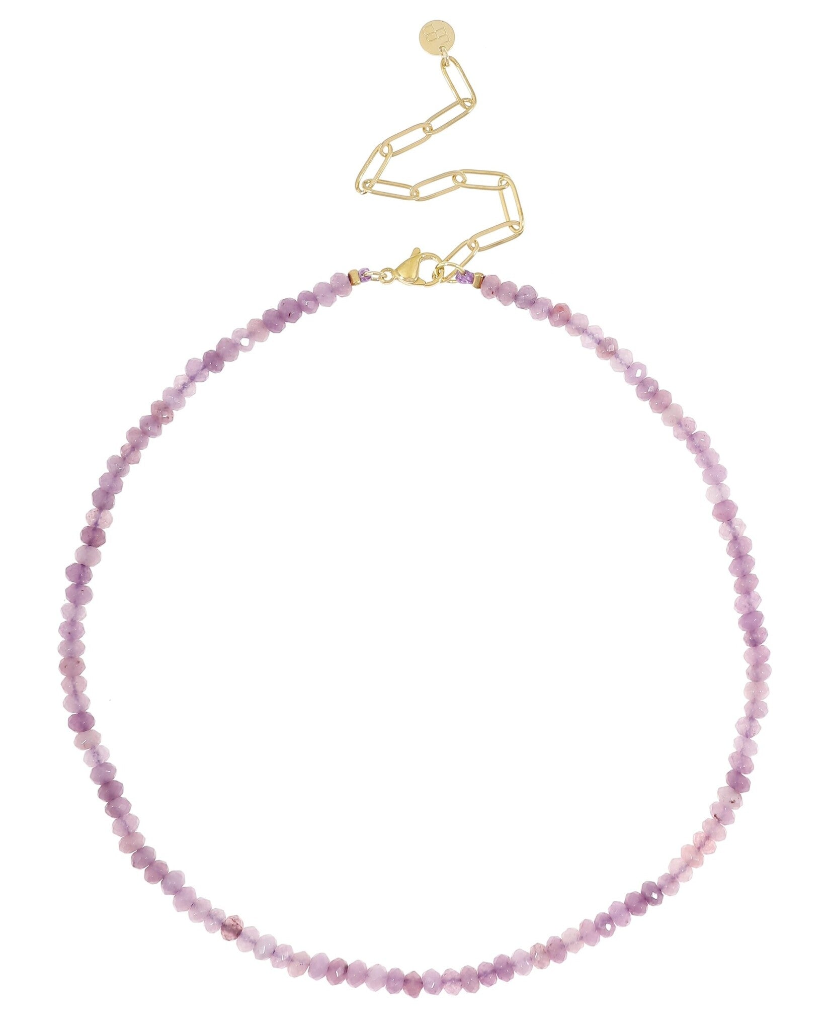 Gemstone ketting lila