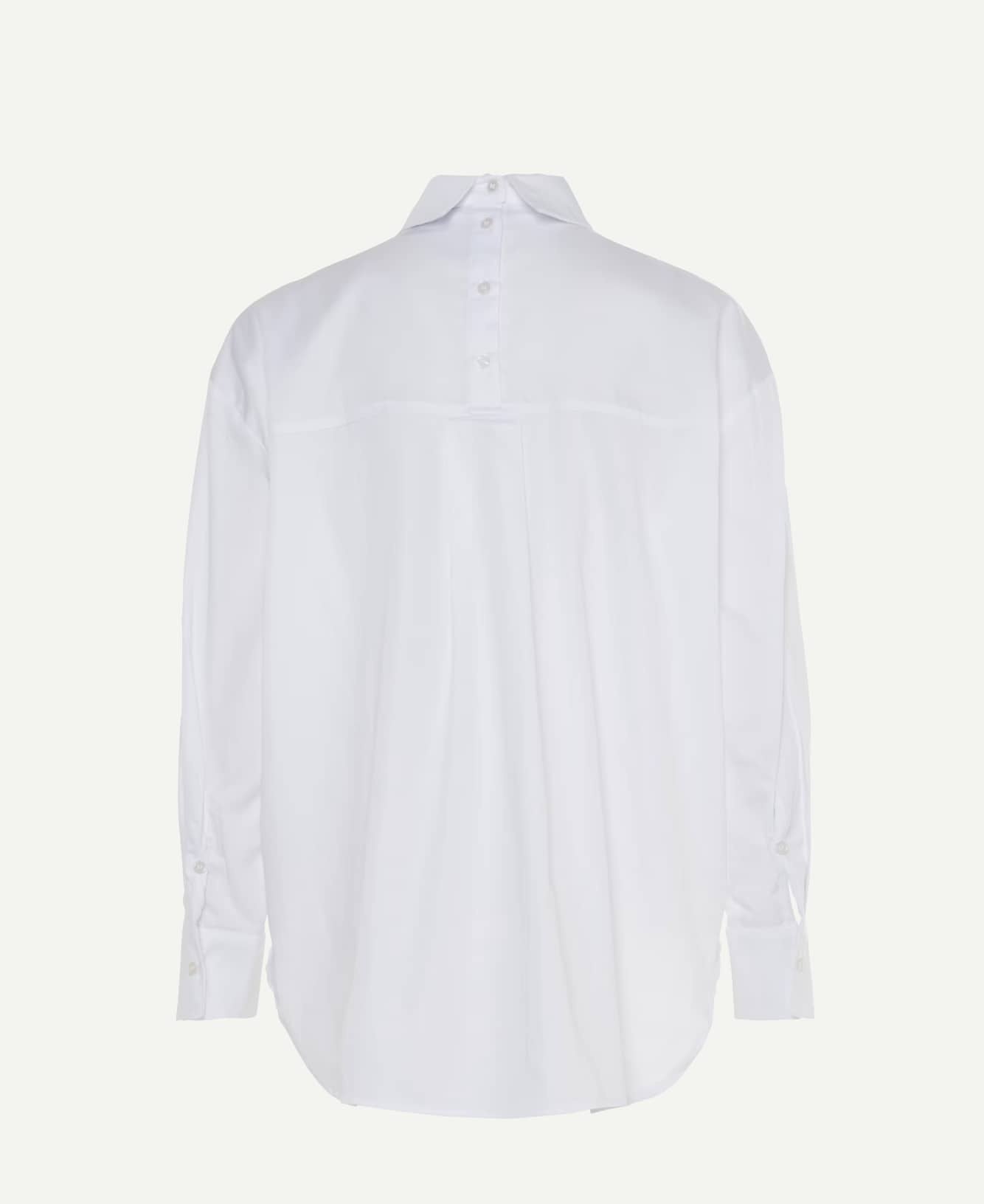 Arienne Button Back - White