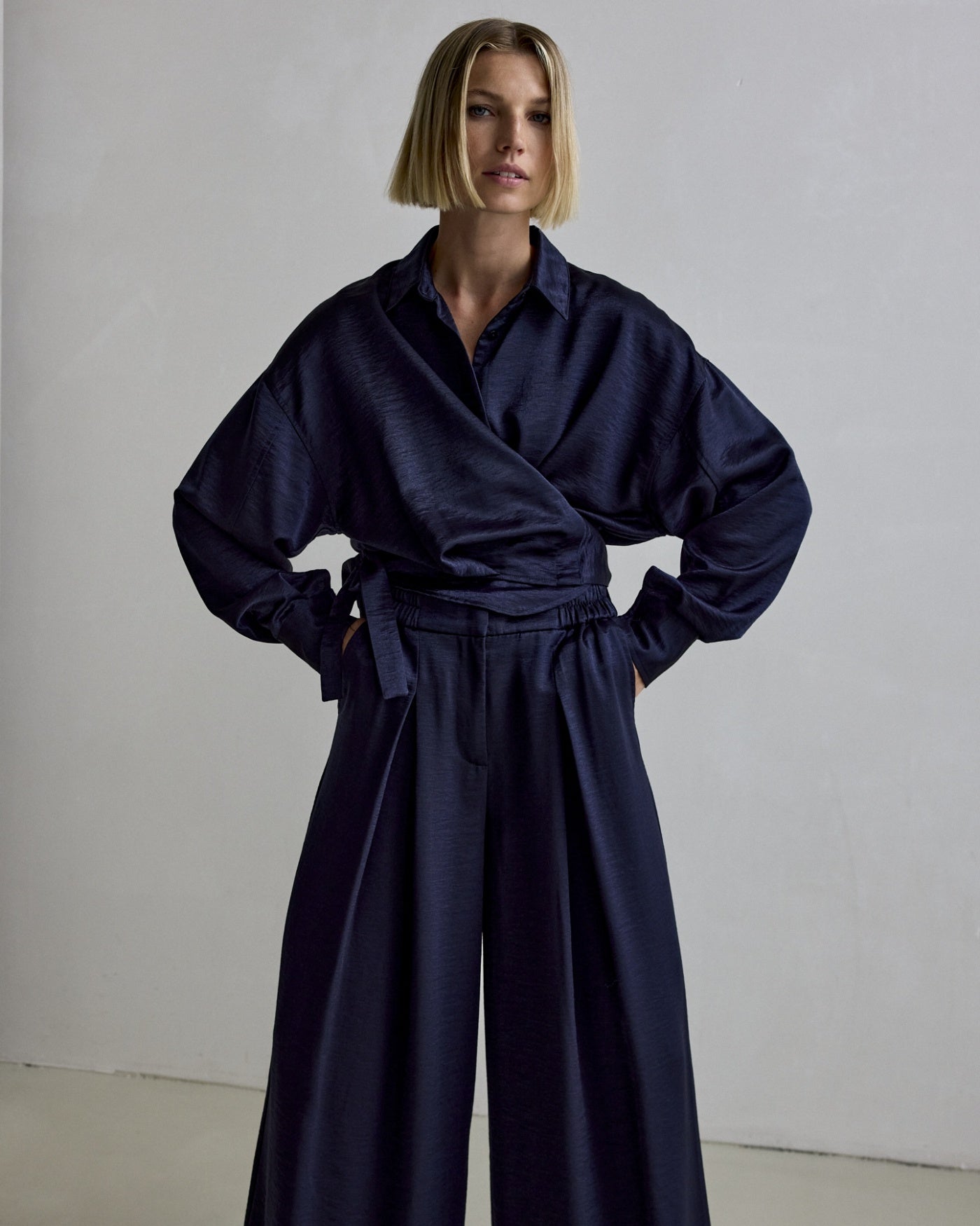 Allison Satin - Navy