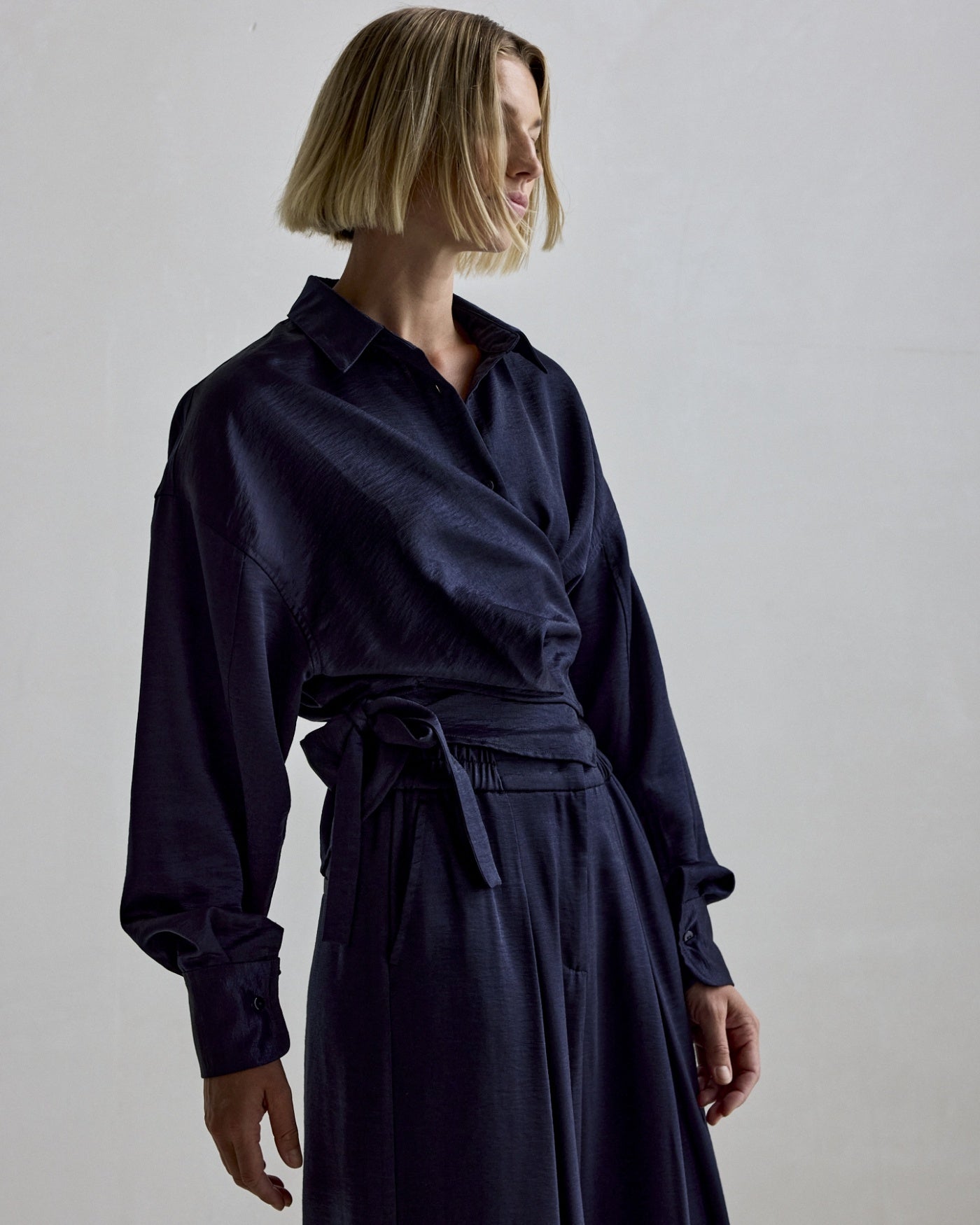 Allison Satin - Navy