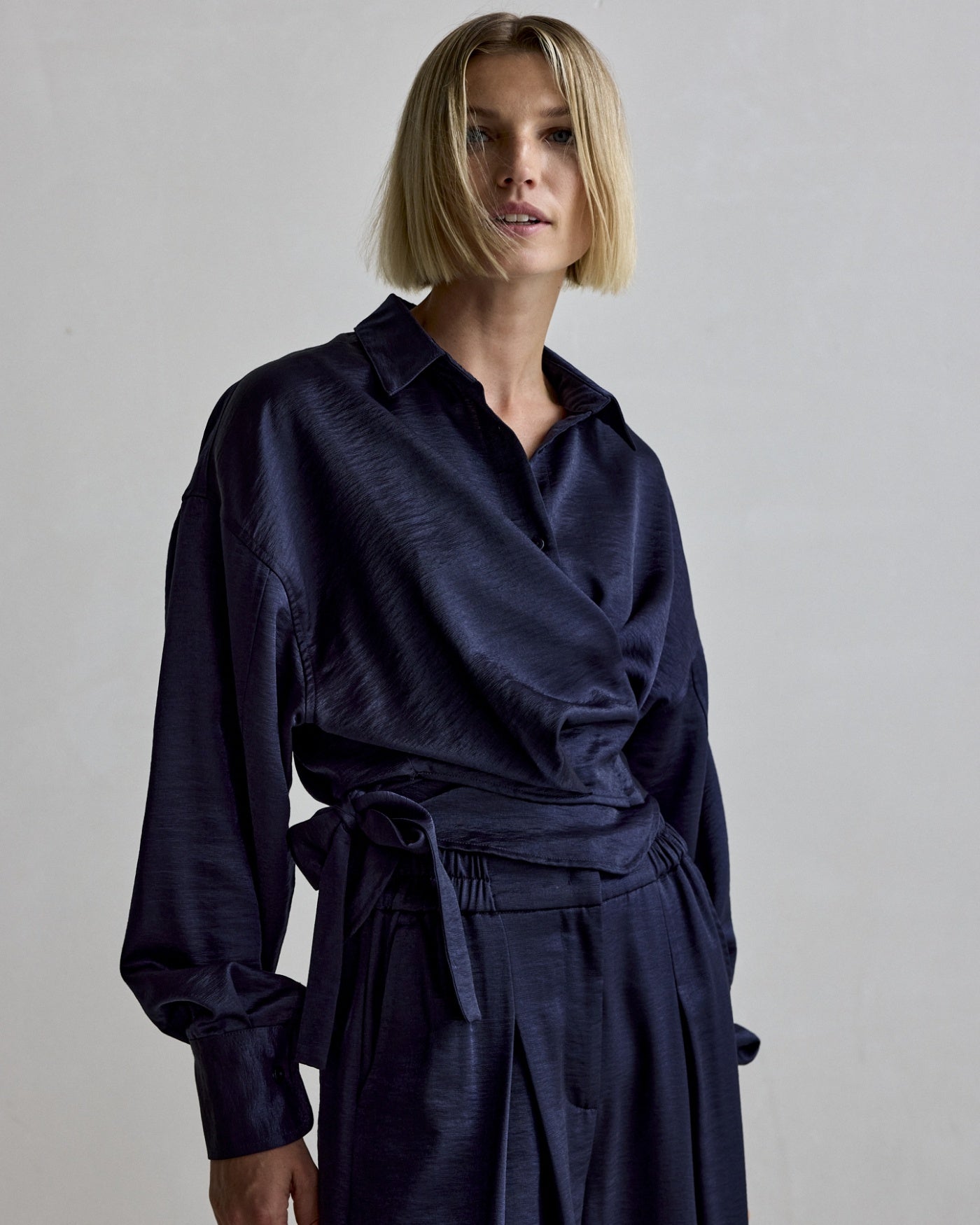 Allison Satin - Navy