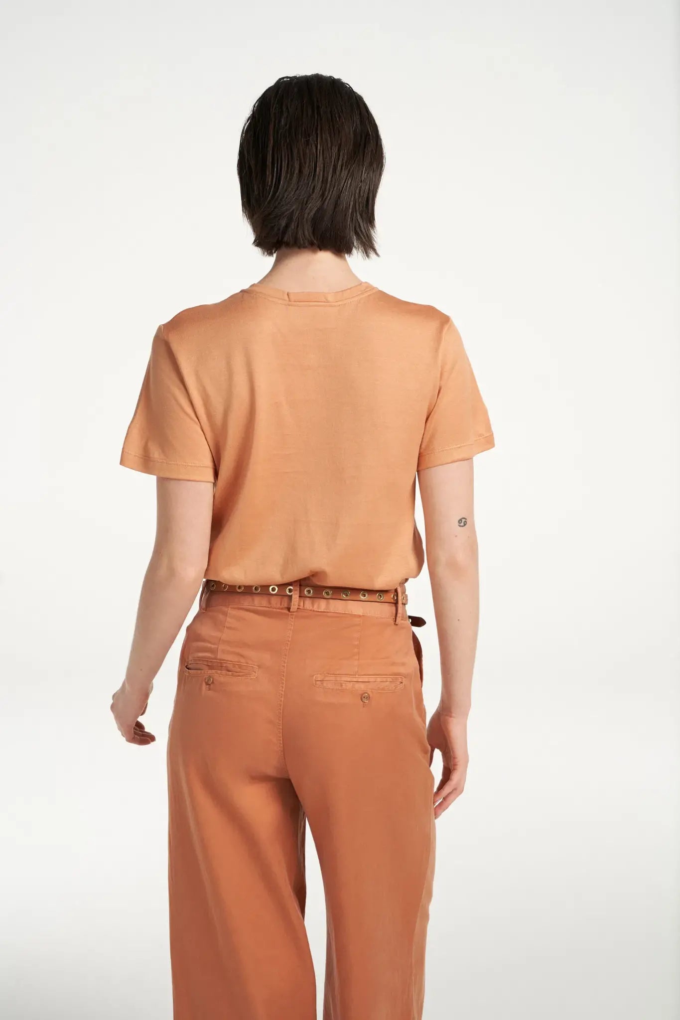 belt gold rings - camel